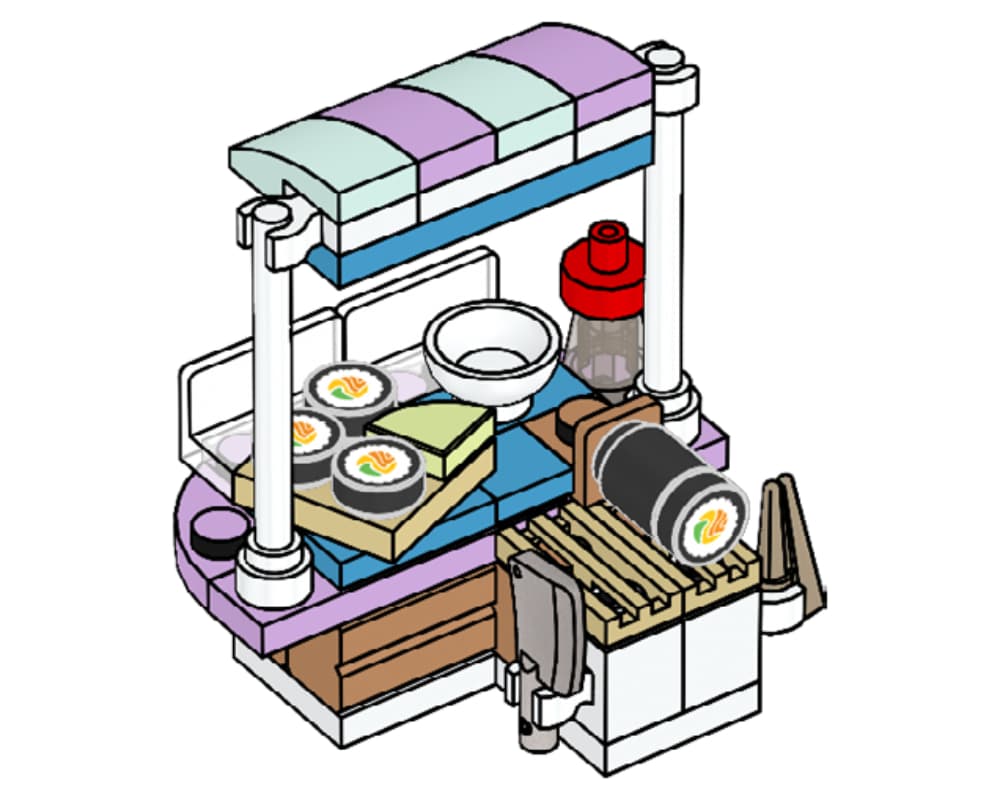 Sushi stand
