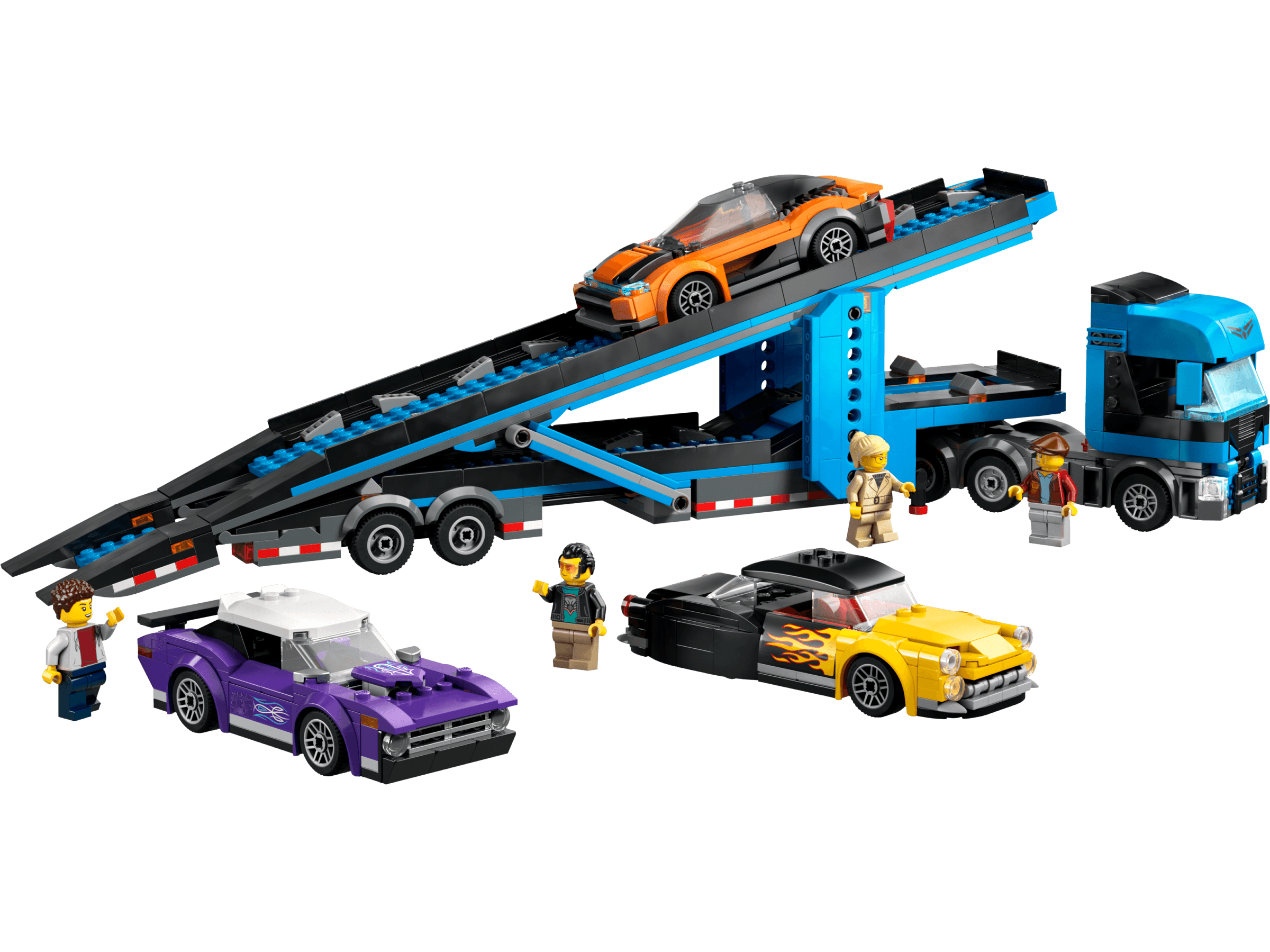 Car Transporter Truck with Sports Cars