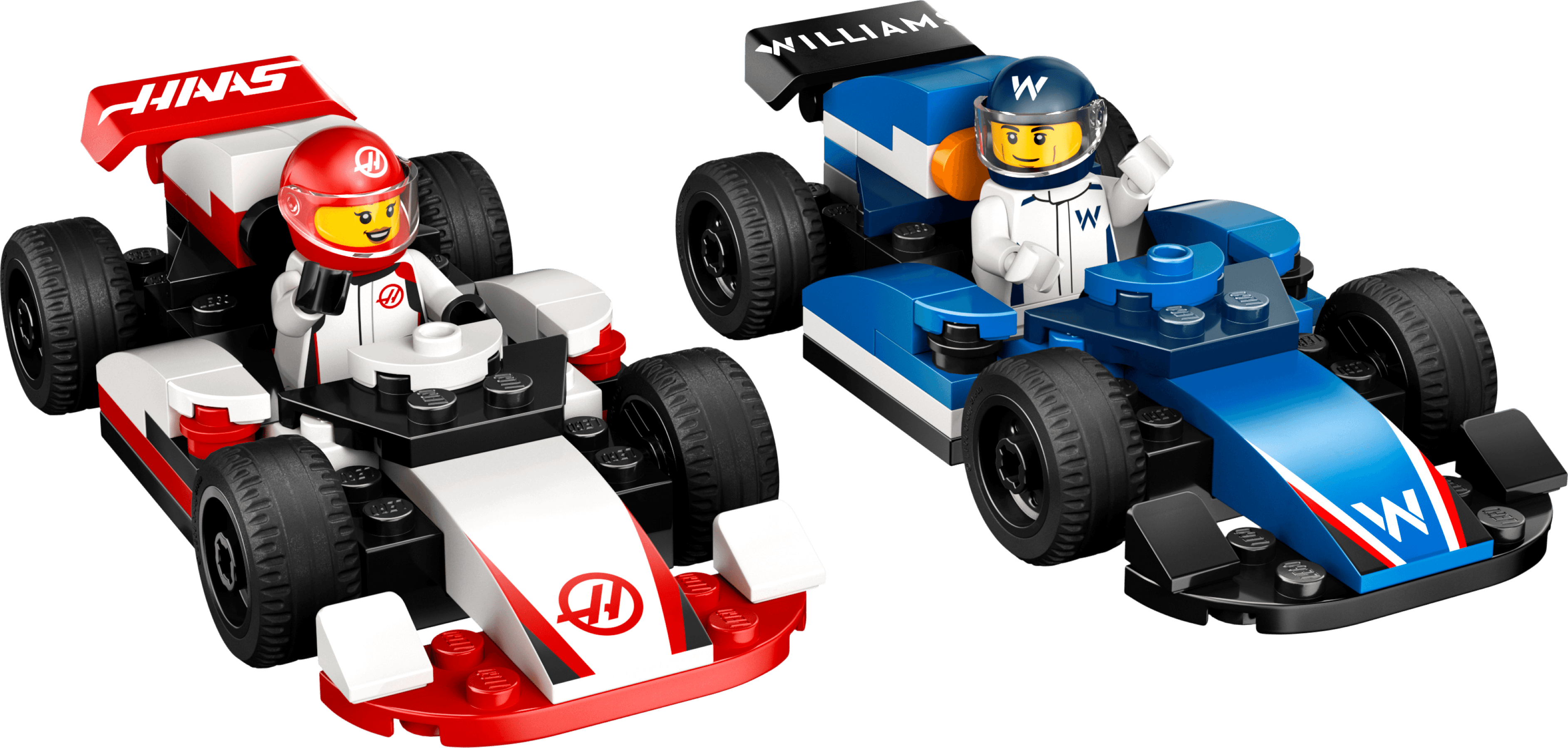 F1 Williams Racing & Haas F1 Race Cars