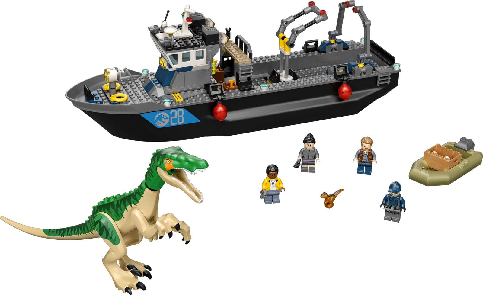 Baryonyx Dinosaur Boat Escape