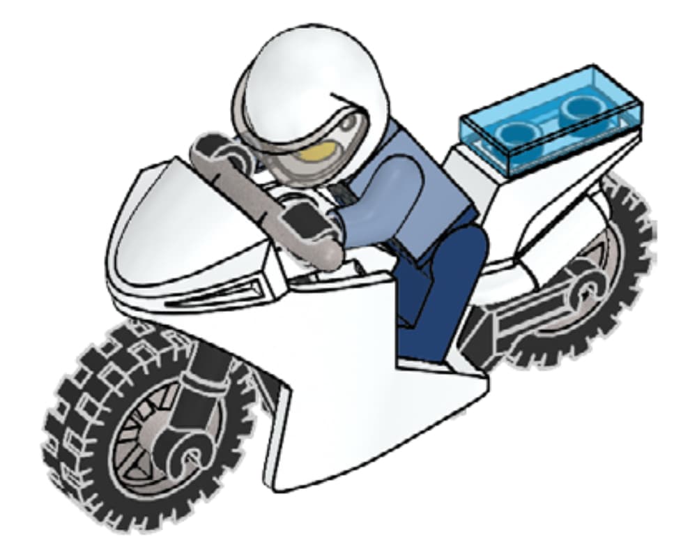 Policeman & Motorcycle