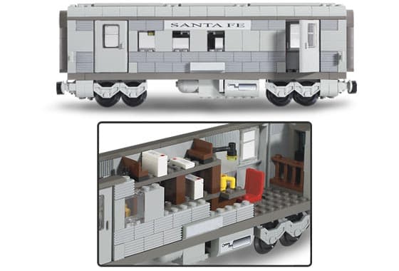 Santa Fe Cars - Set I (mail or baggage car)