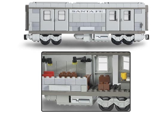 Santa Fe Cars - Set I (mail or baggage car)