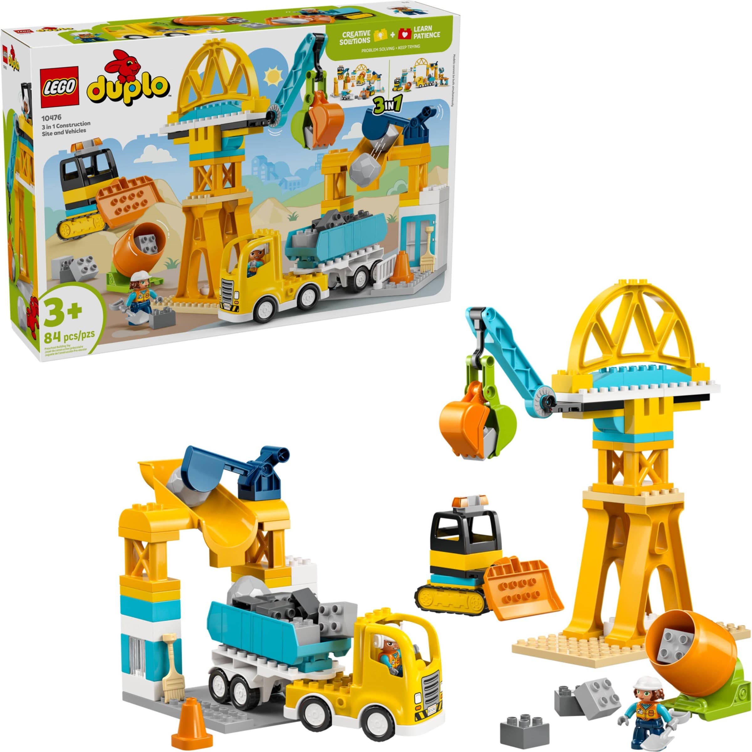 3 in 1 Construction Site and Vehicles