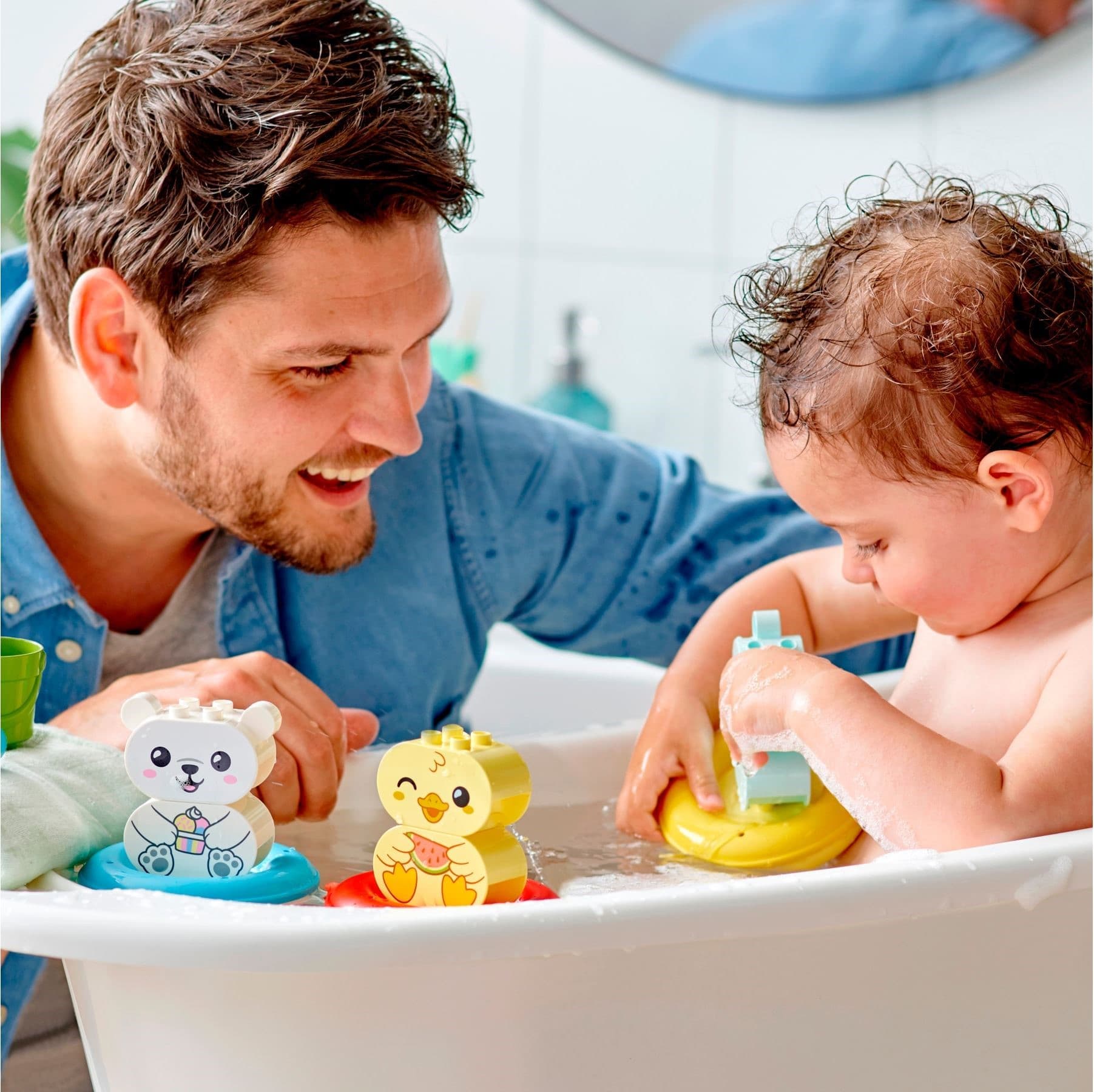 Bath Time Fun: Floating Animal Train