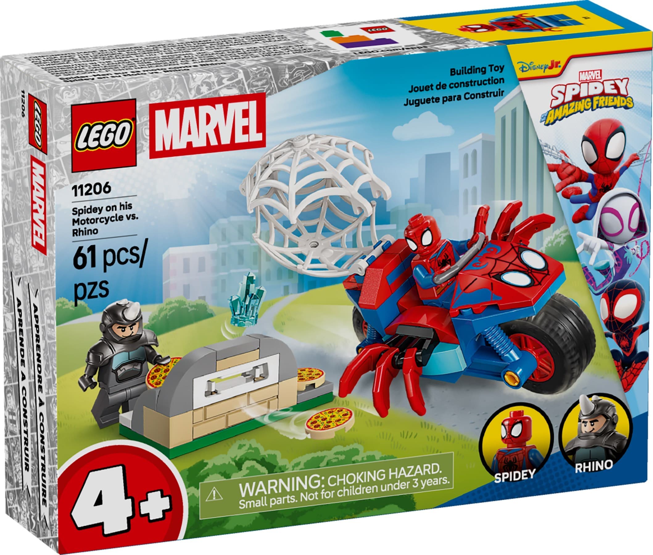 Spidey on his Motorcycle vs. Rhino