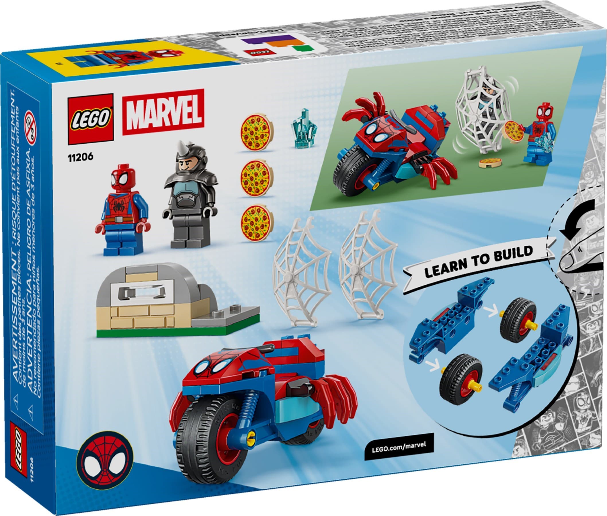 Spidey on his Motorcycle vs. Rhino