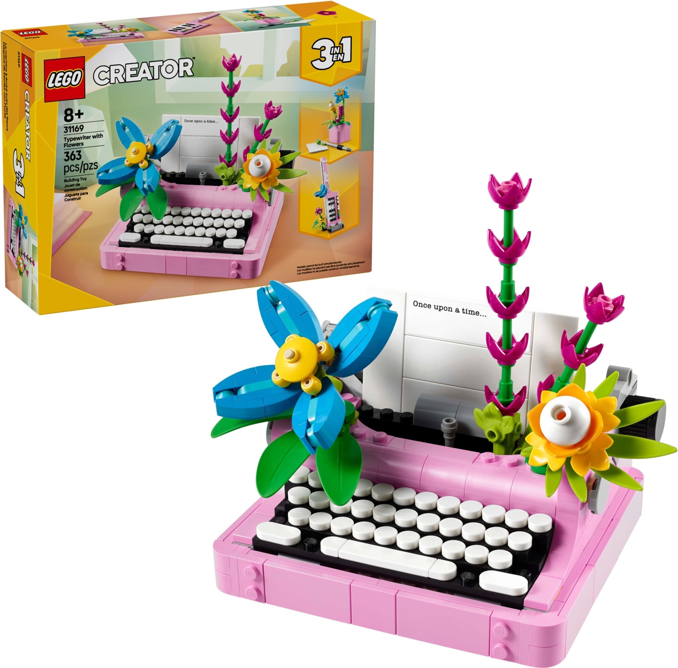 Typewriter with Flowers