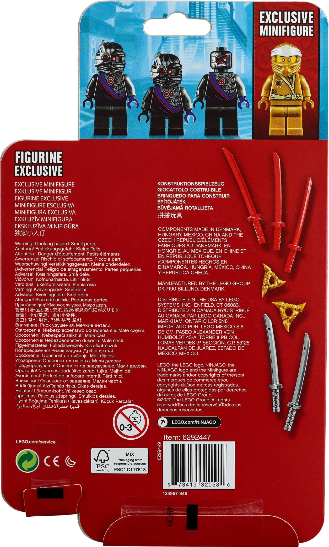 Golden Zane Minifigure Accessory Set