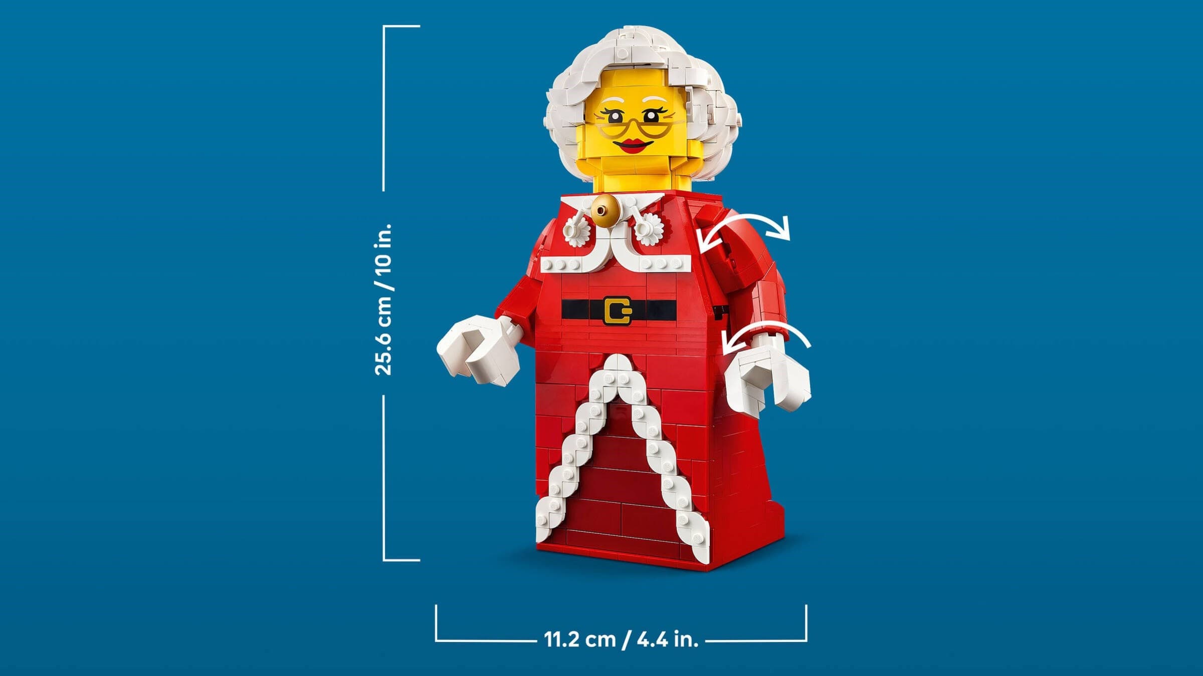 Up-Scaled Mrs. Claus Minifigure