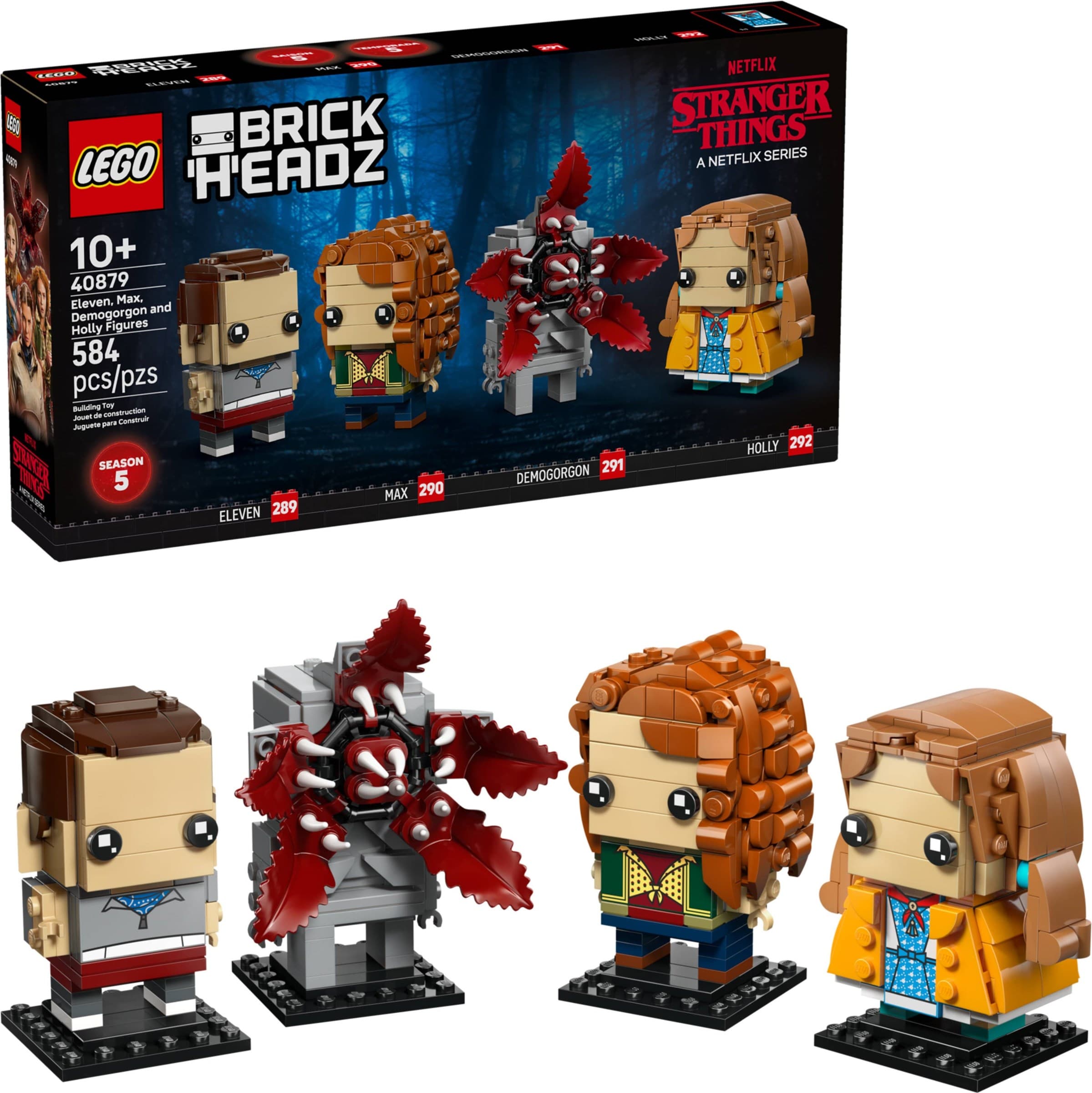 Eleven, Max, Demogorgon and Holly Figures