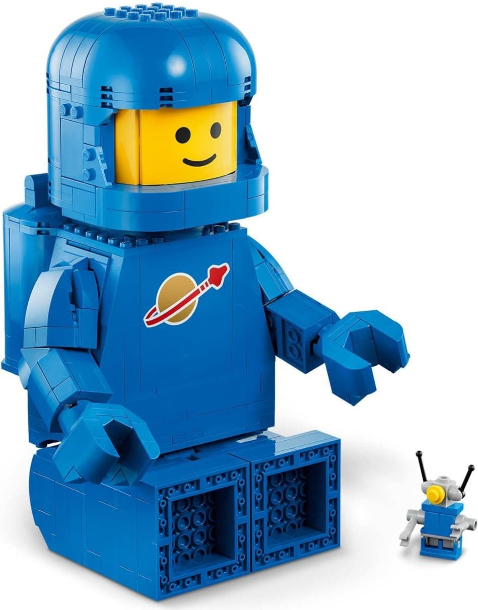 Up-Scaled Blue Astronaut Minifigure