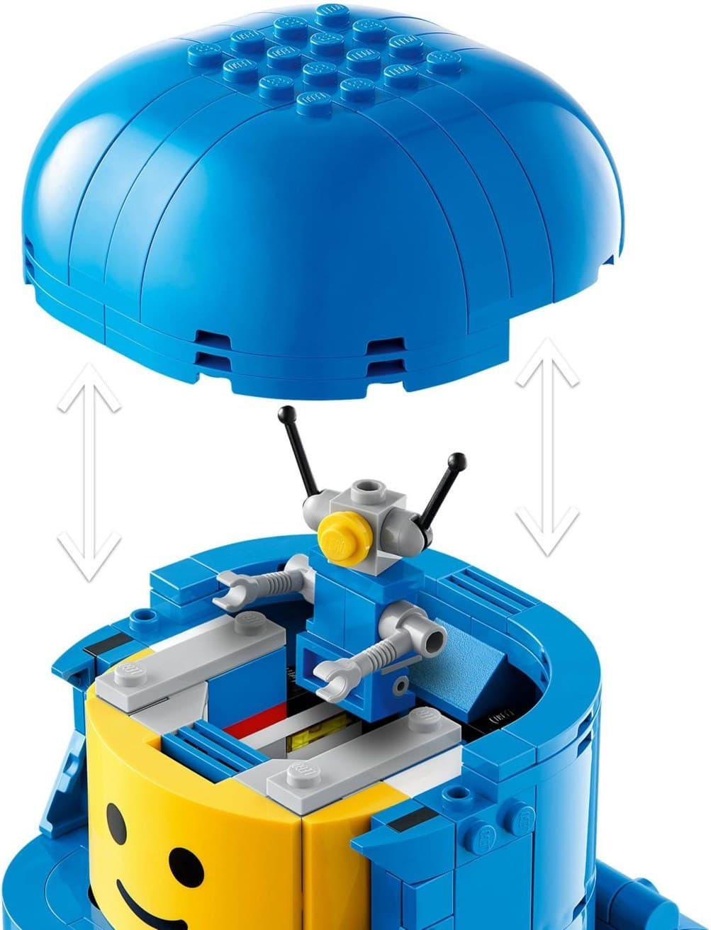 Up-Scaled Blue Astronaut Minifigure