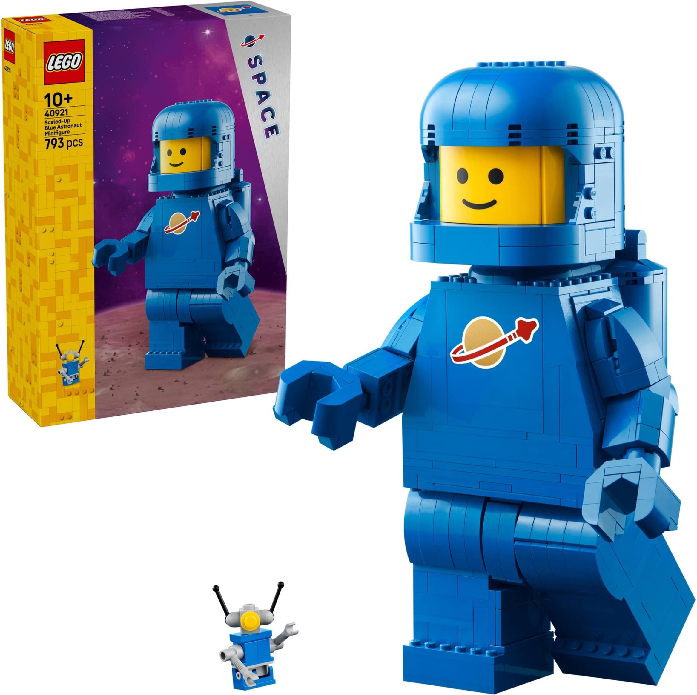 Up-Scaled Blue Astronaut Minifigure