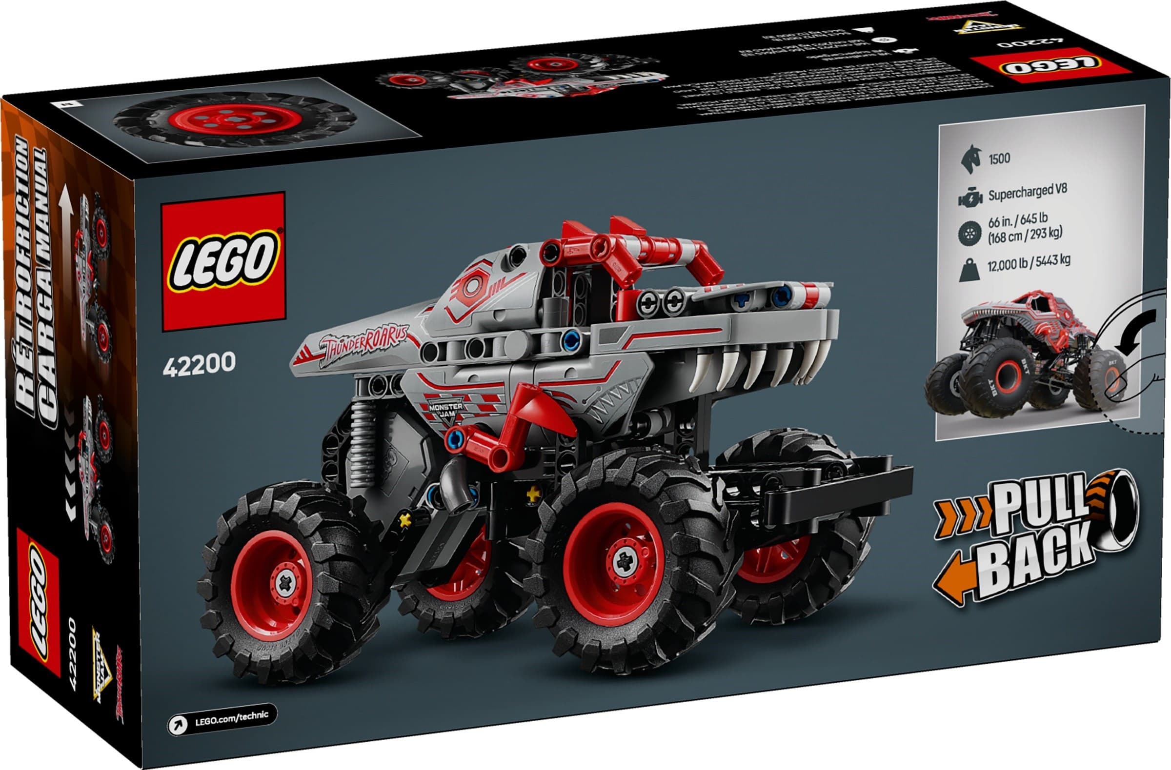 Monster Jam ThunderROARus Pull-Back