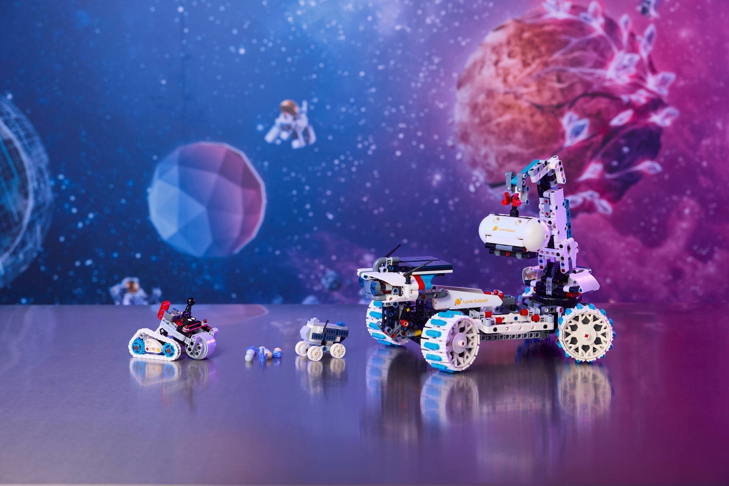 Lunar Outpost Moon Rover Space Vehicle