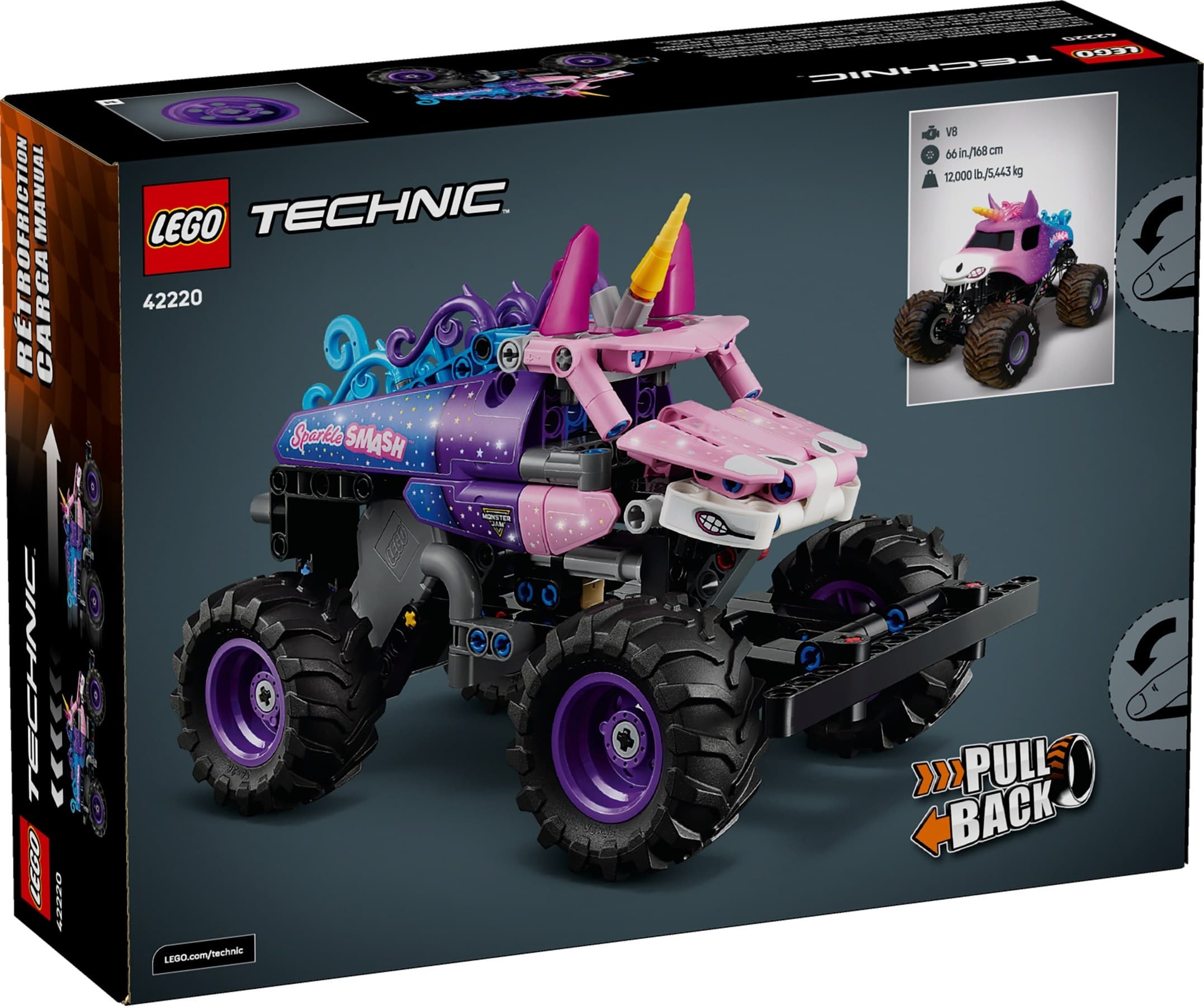 Monster Jam Sparkle Smash Pull-Back