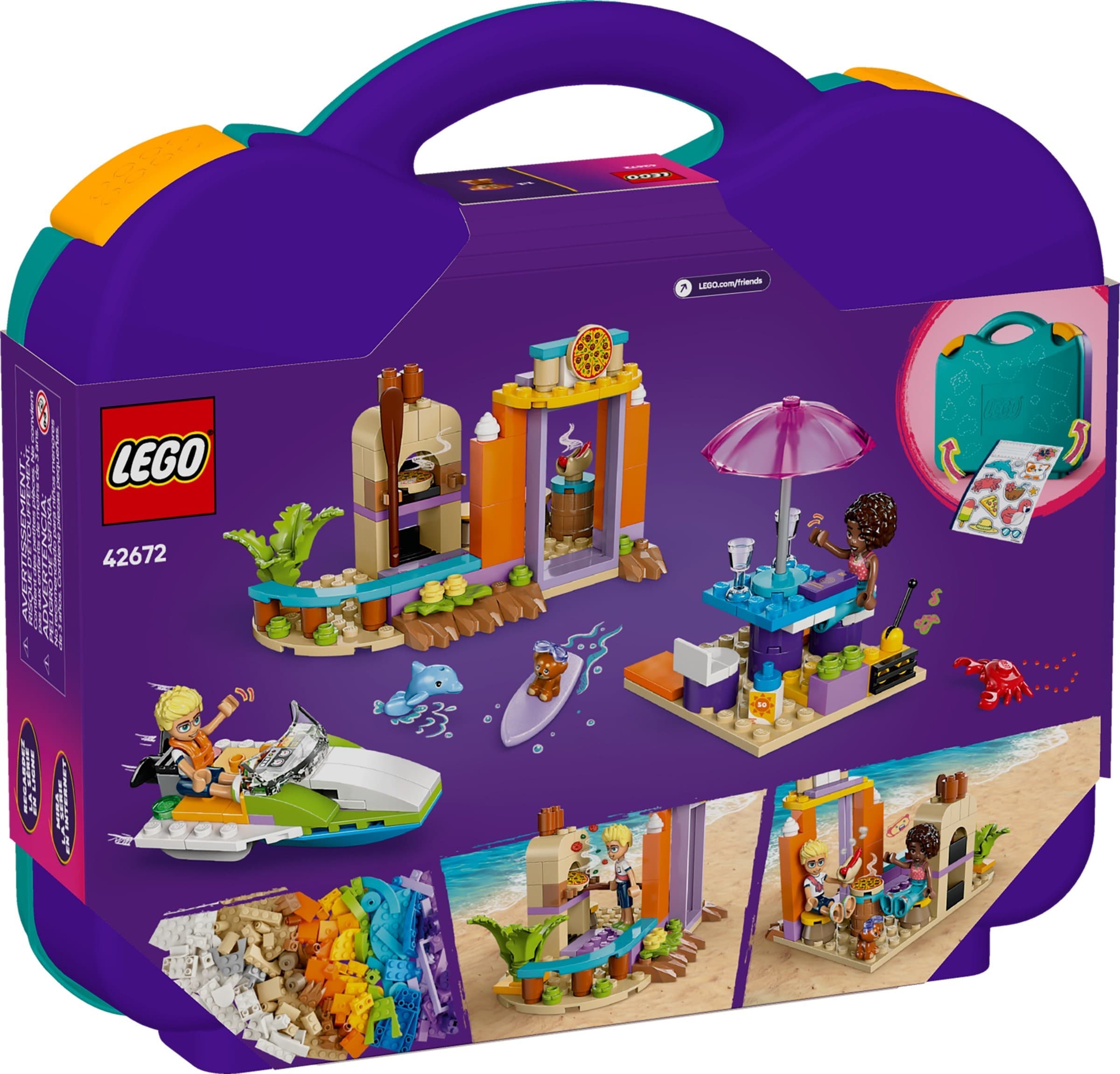 Creative Beach and Travel Suitcase