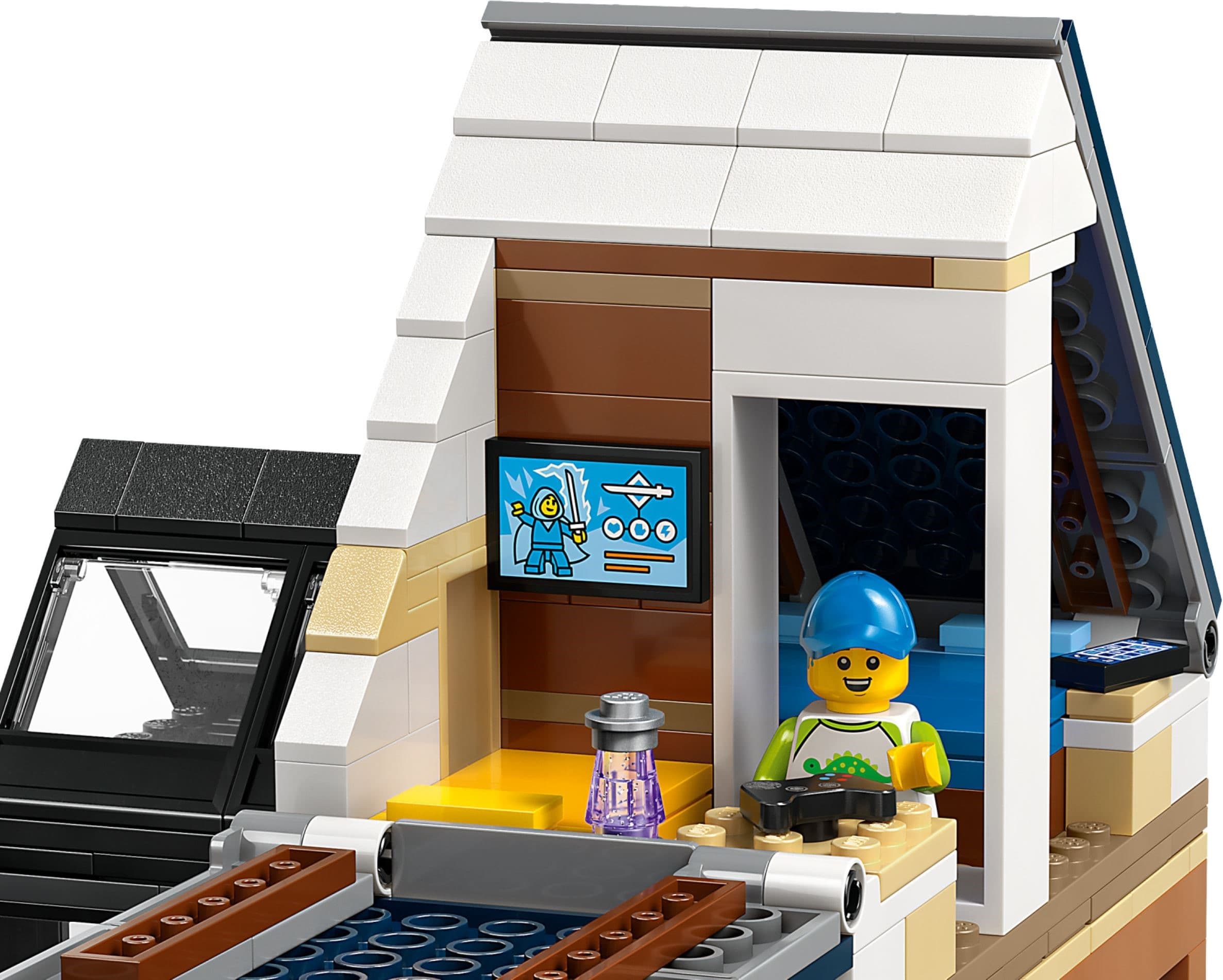 Family House and Electric Car