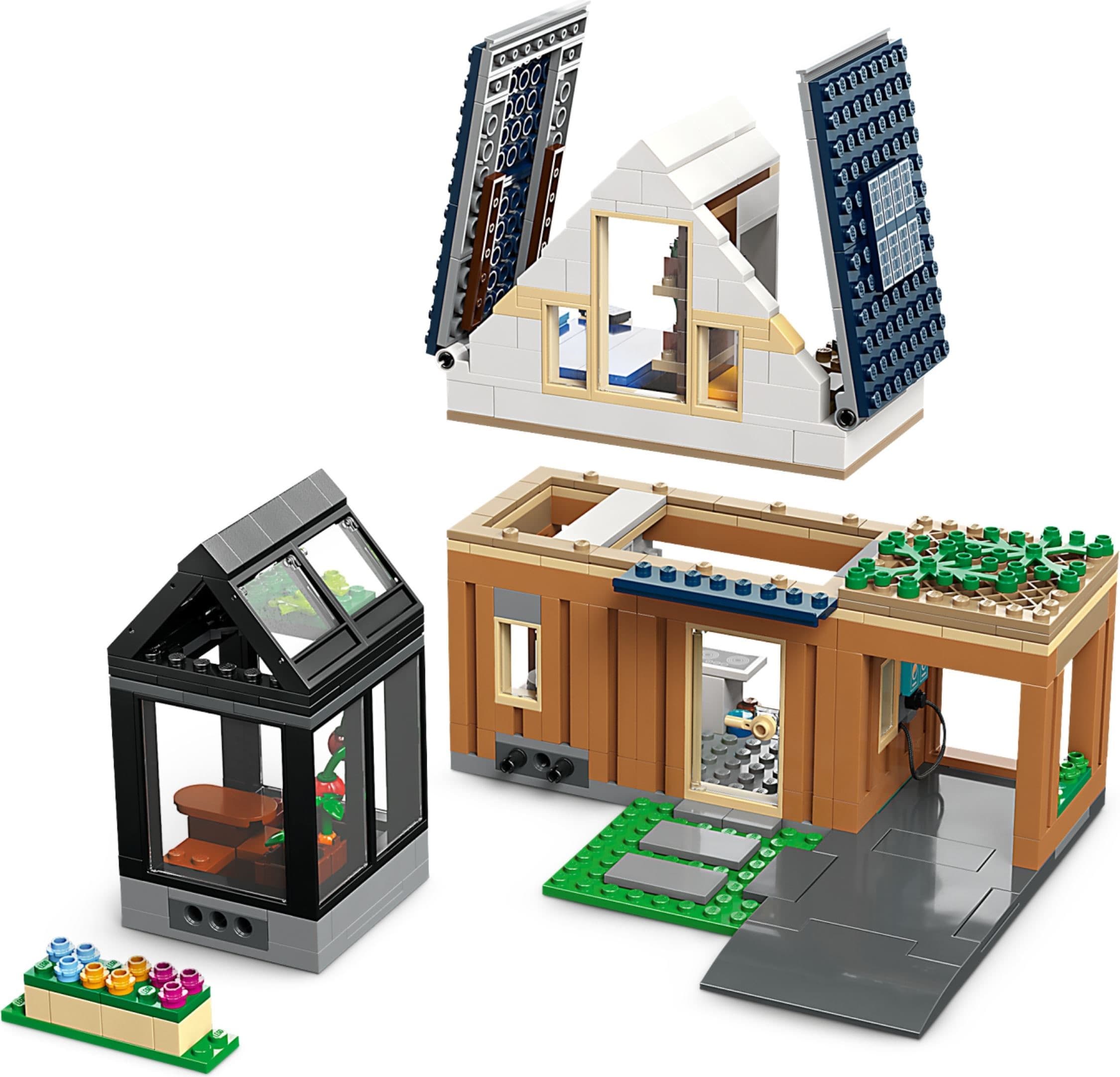 Family House and Electric Car