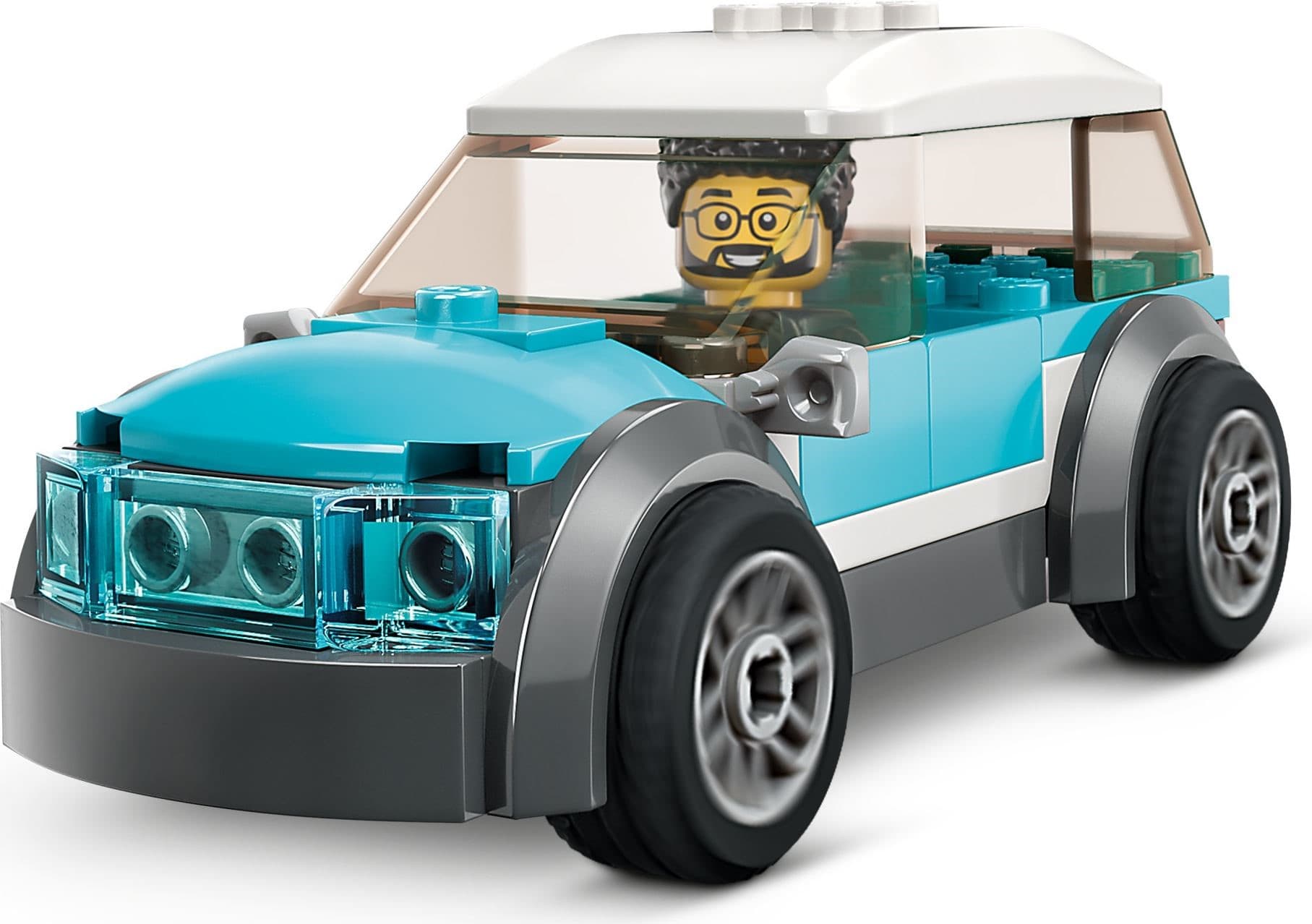 Family House and Electric Car