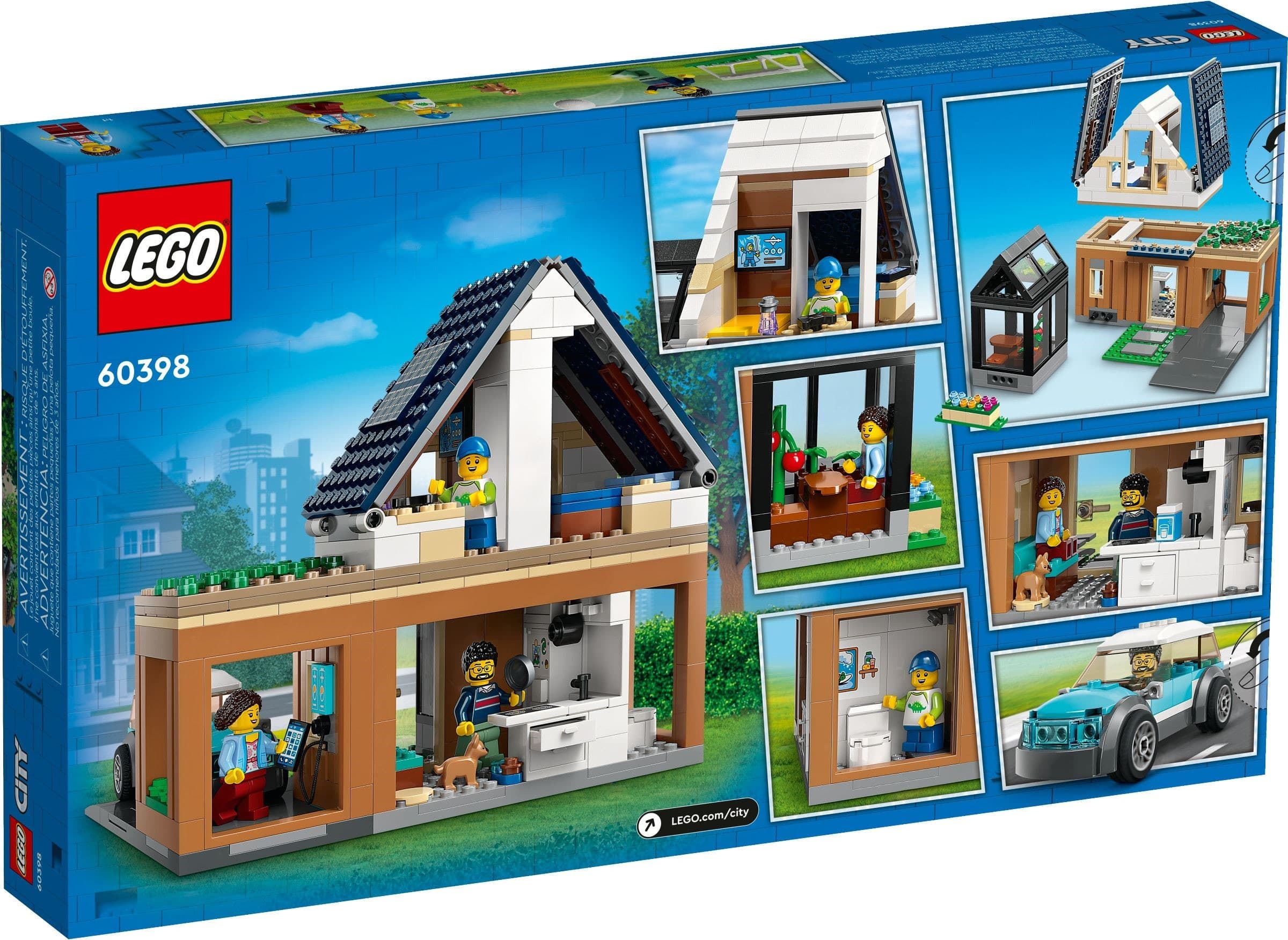 Family House and Electric Car