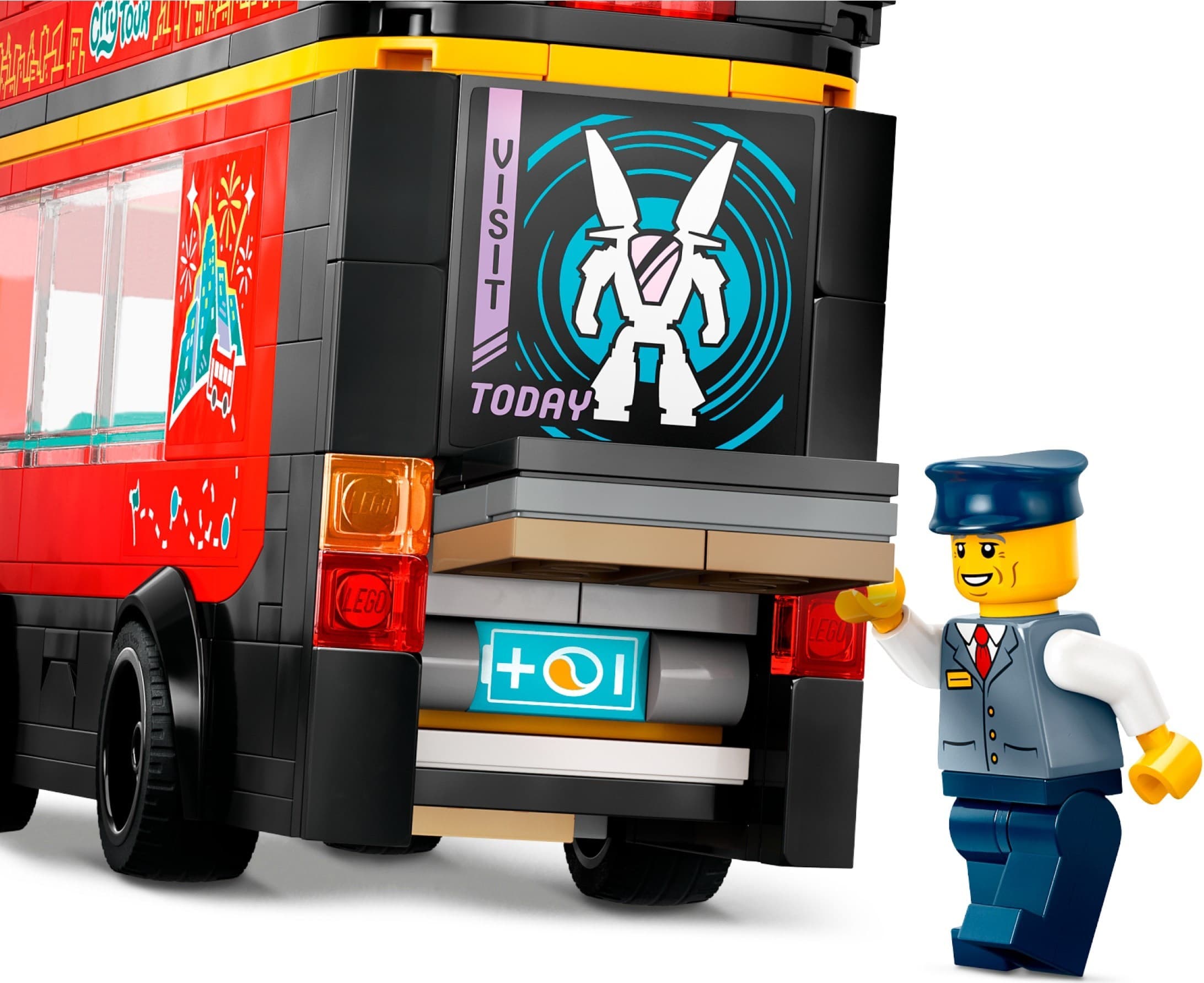 Red Double-Decker Sightseeing Bus