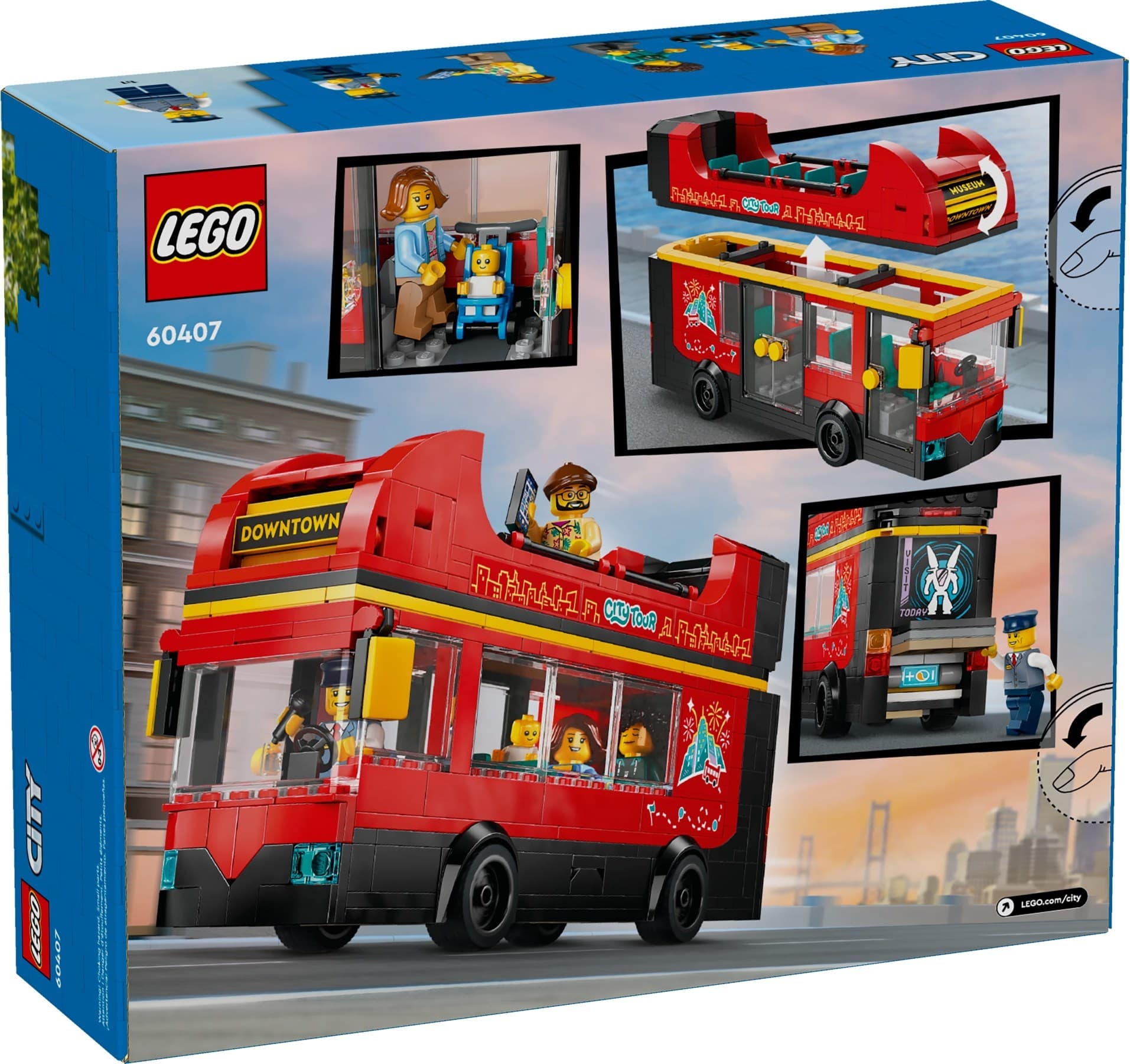 Red Double-Decker Sightseeing Bus