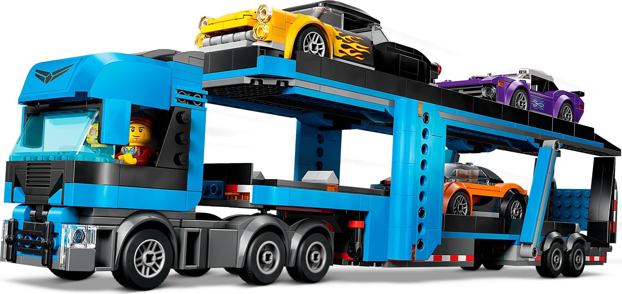 Car Transporter Truck with Sports Cars