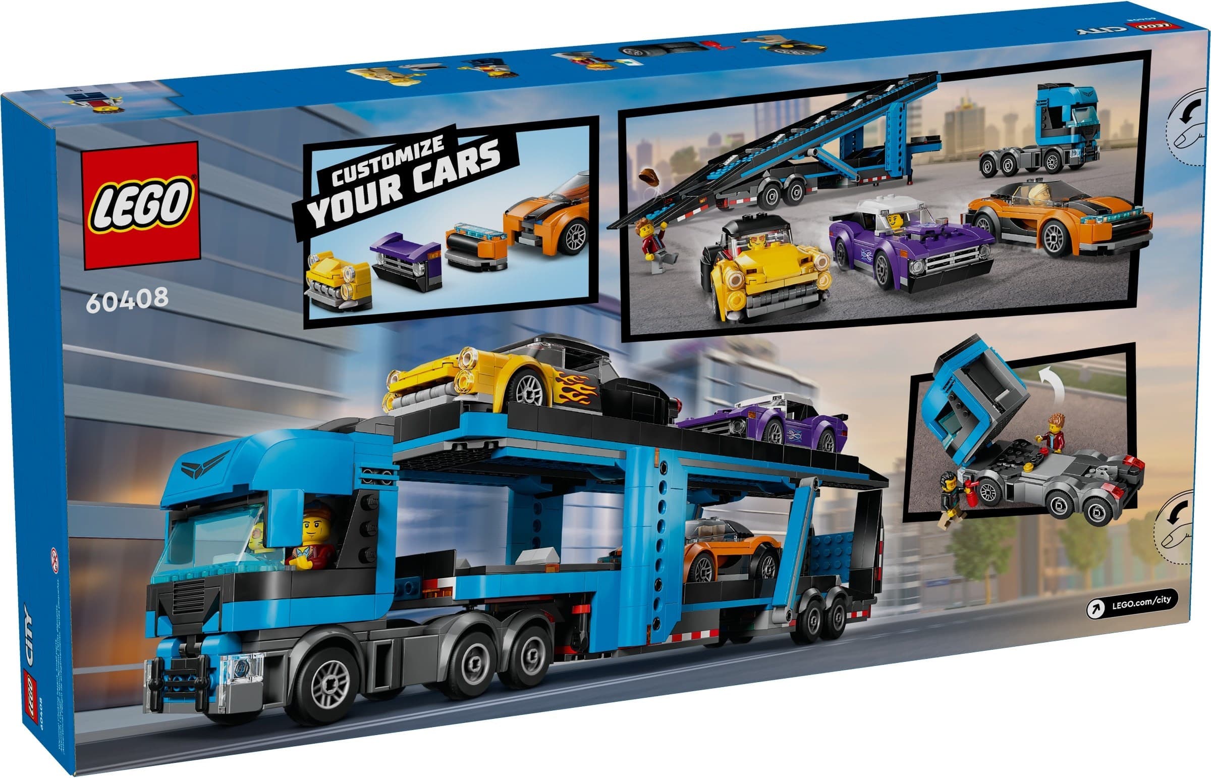 Car Transporter Truck with Sports Cars