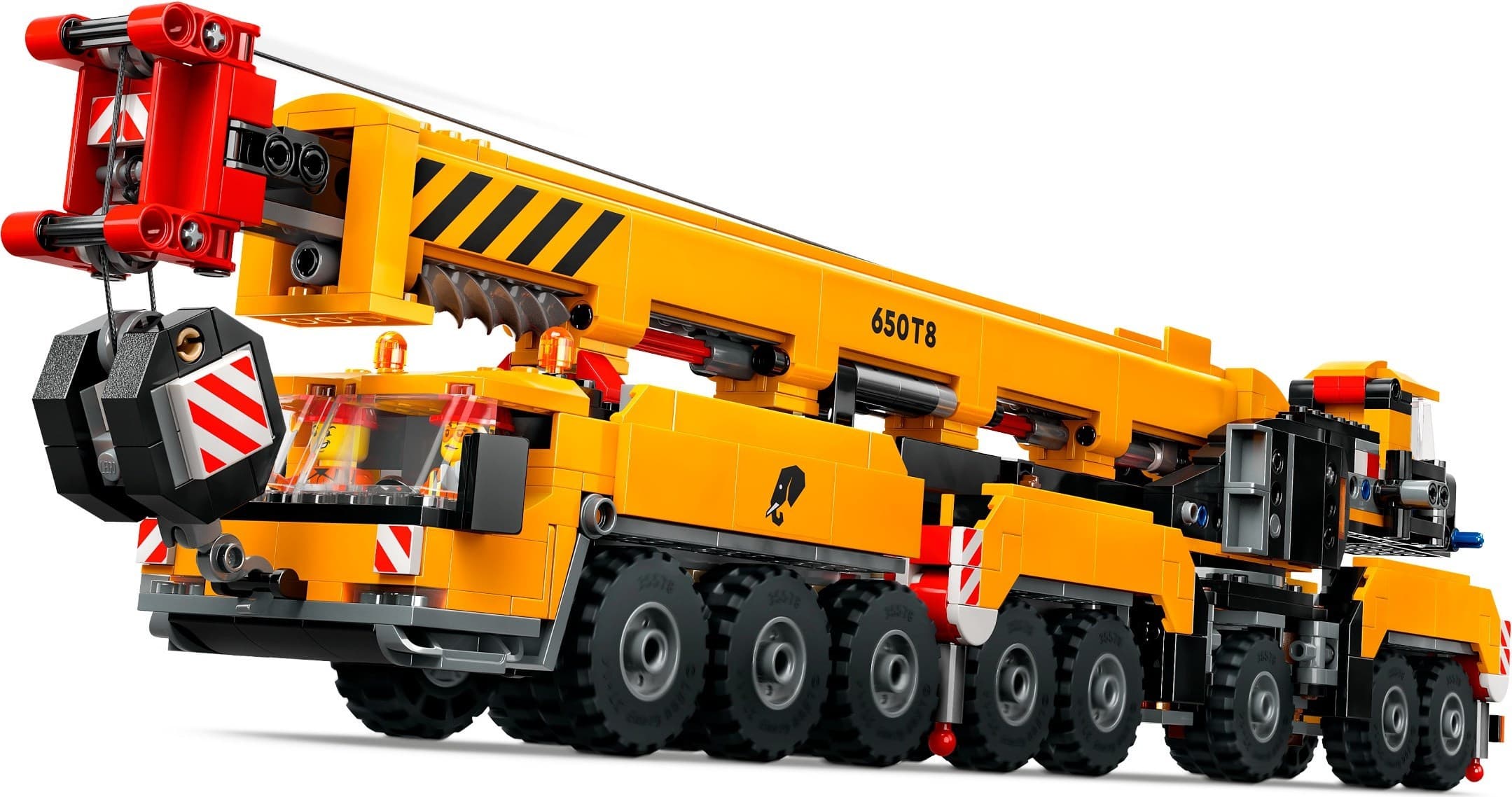 Yellow Mobile Construction Crane