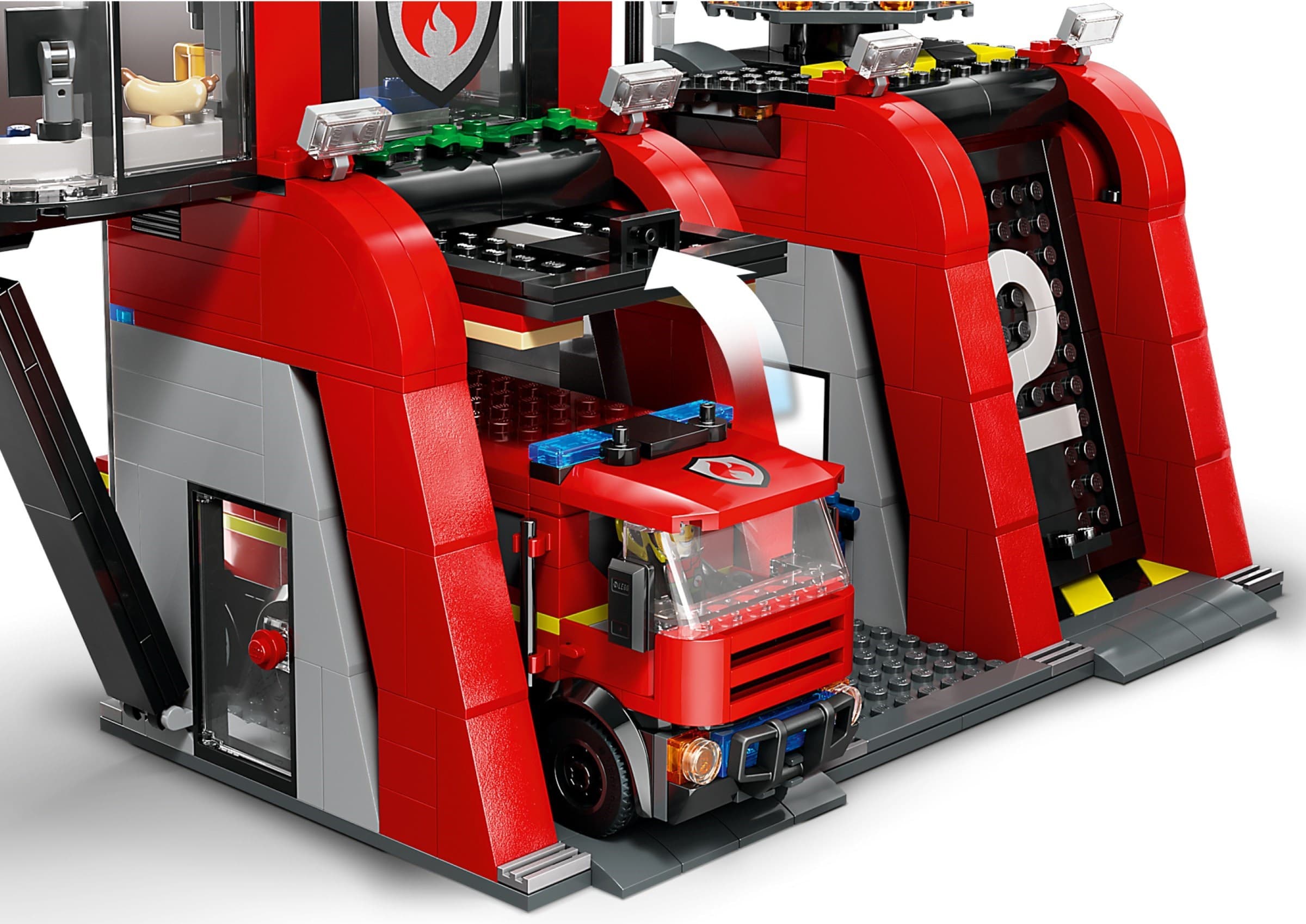 Fire Station with Fire Truck