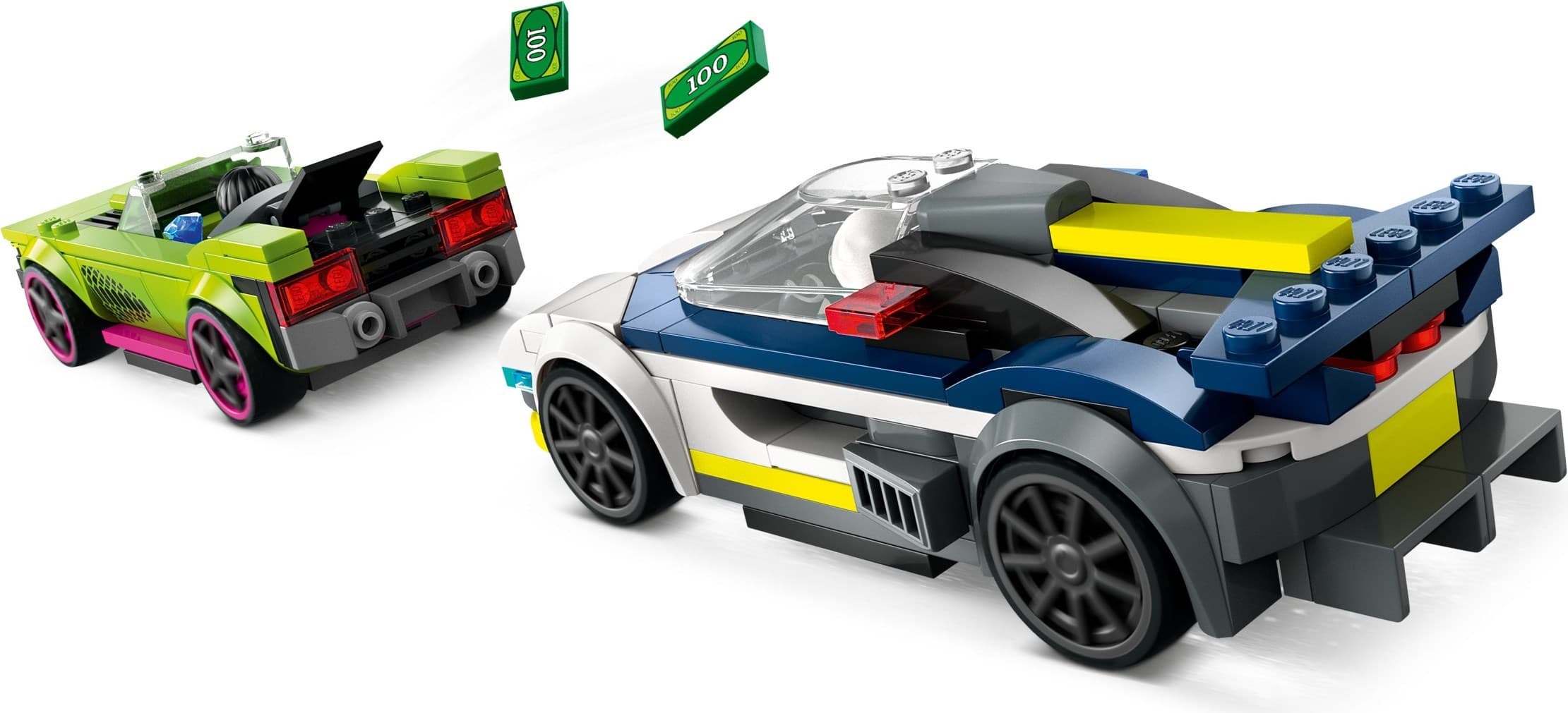 Police Car and Muscle Car Chase