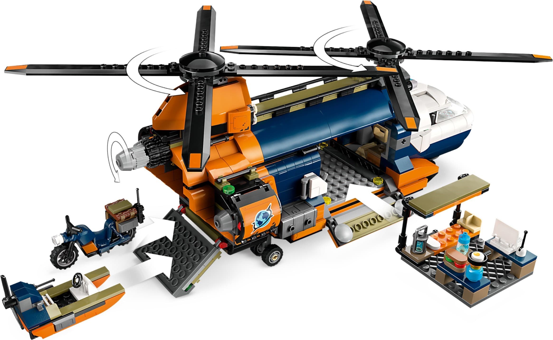 Jungle Explorer Helicopter at Base Camp