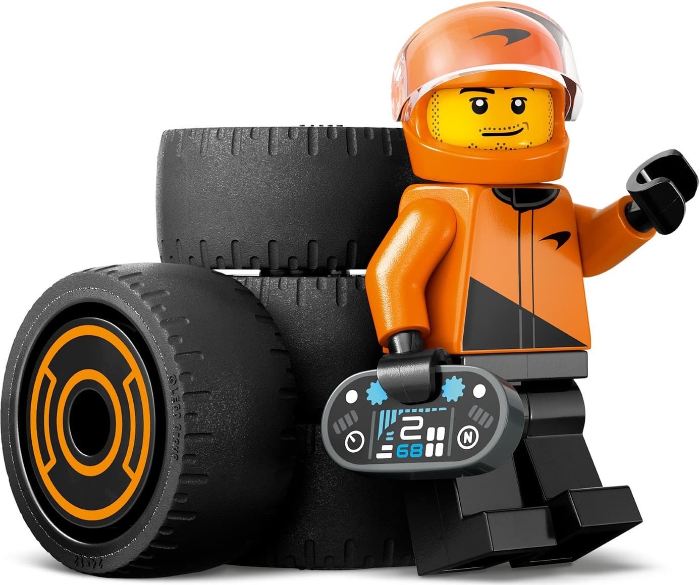 F1 Driver with McLaren Race Car
