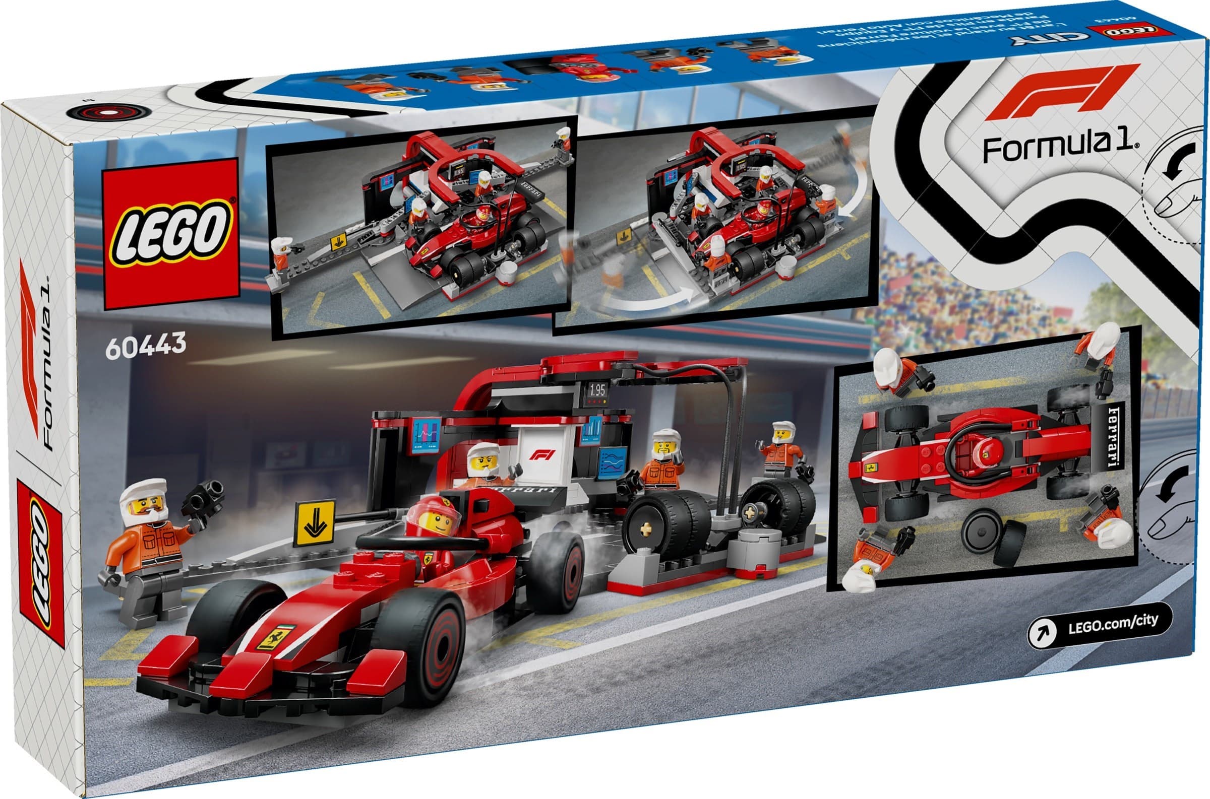 F1 Pit Stop & Pit Crew with Ferrari Car