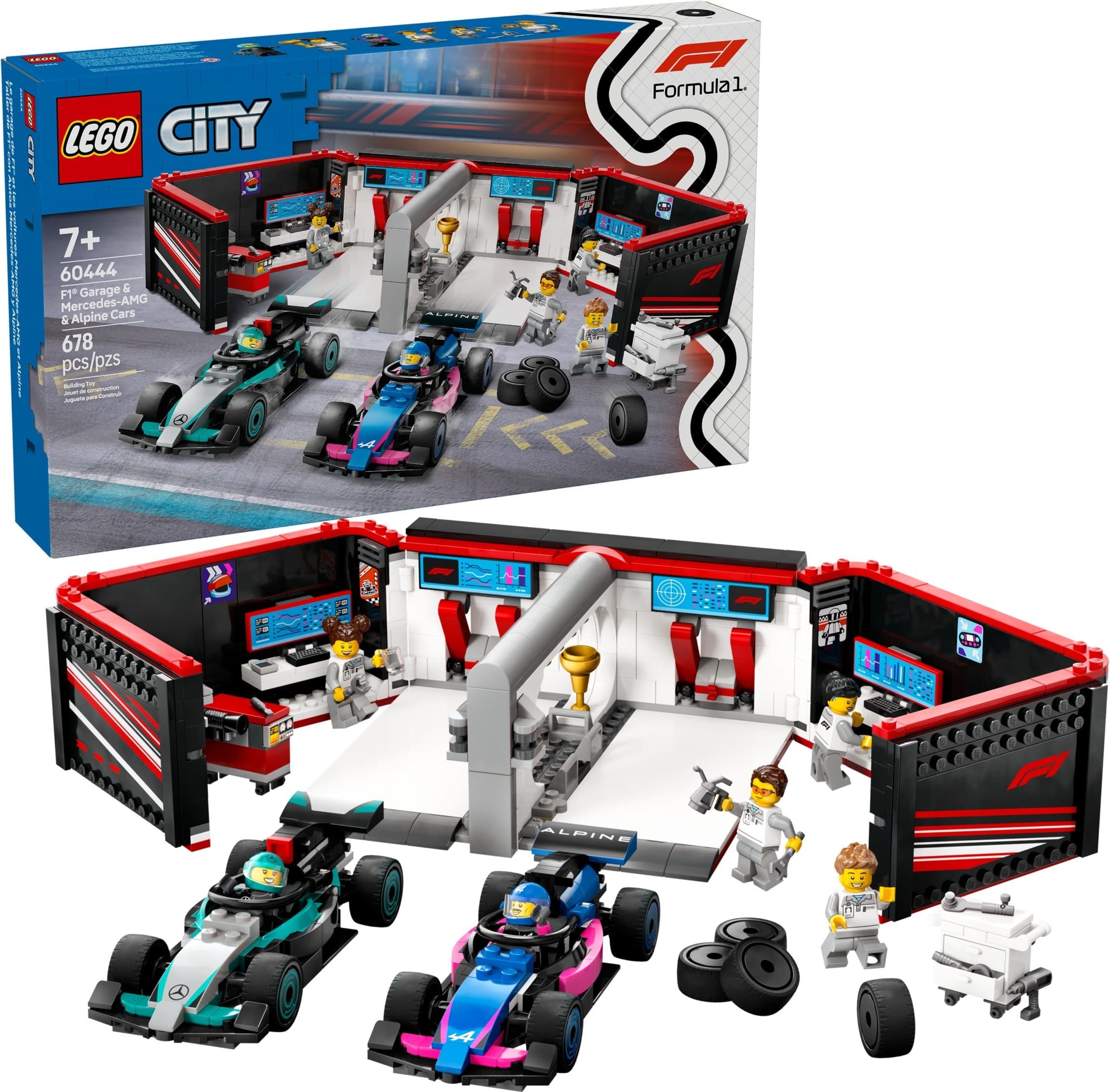F1 Garage & Mercedes-AMG & Alpine Cars