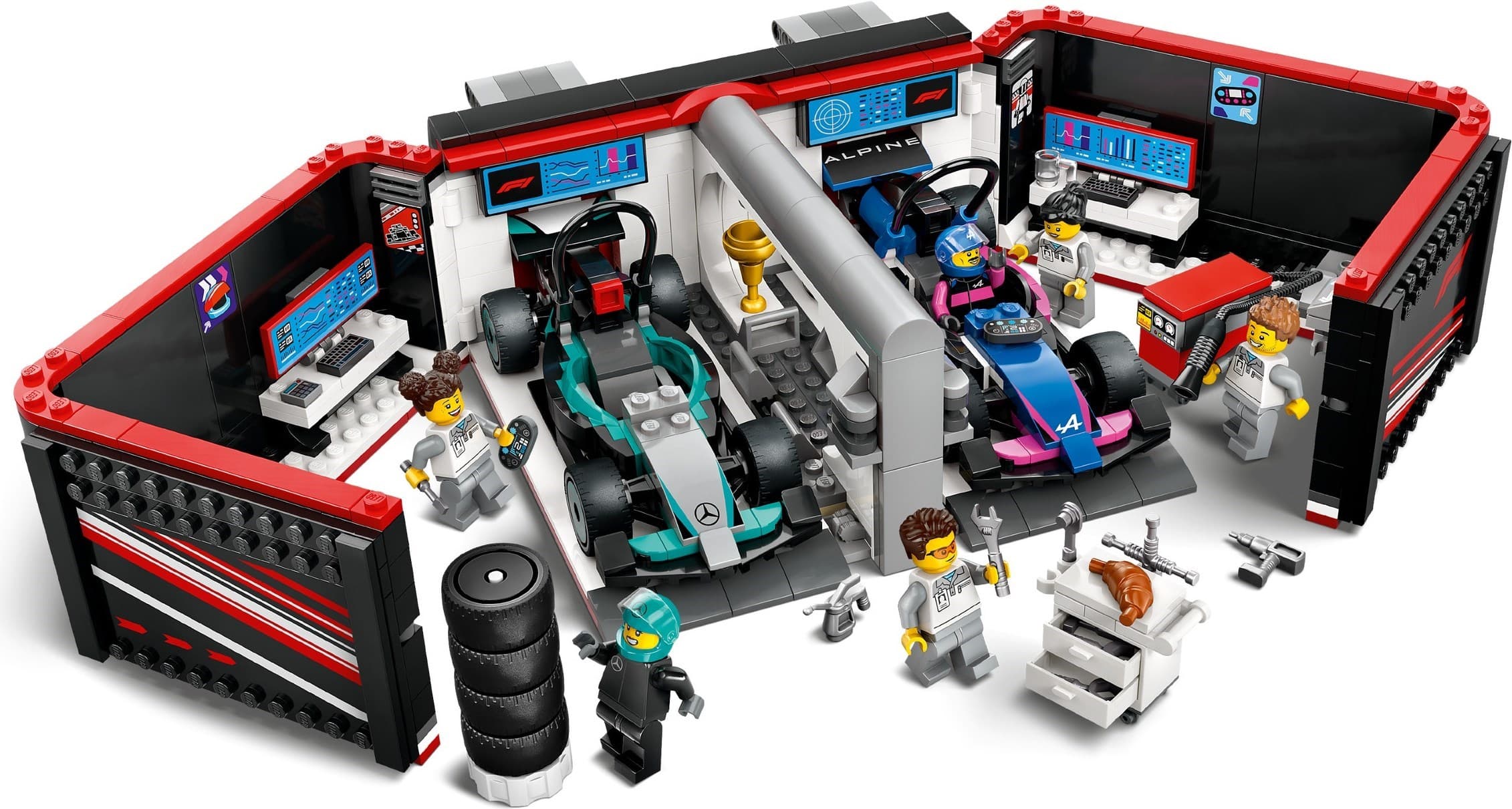 F1 Garage & Mercedes-AMG & Alpine Cars