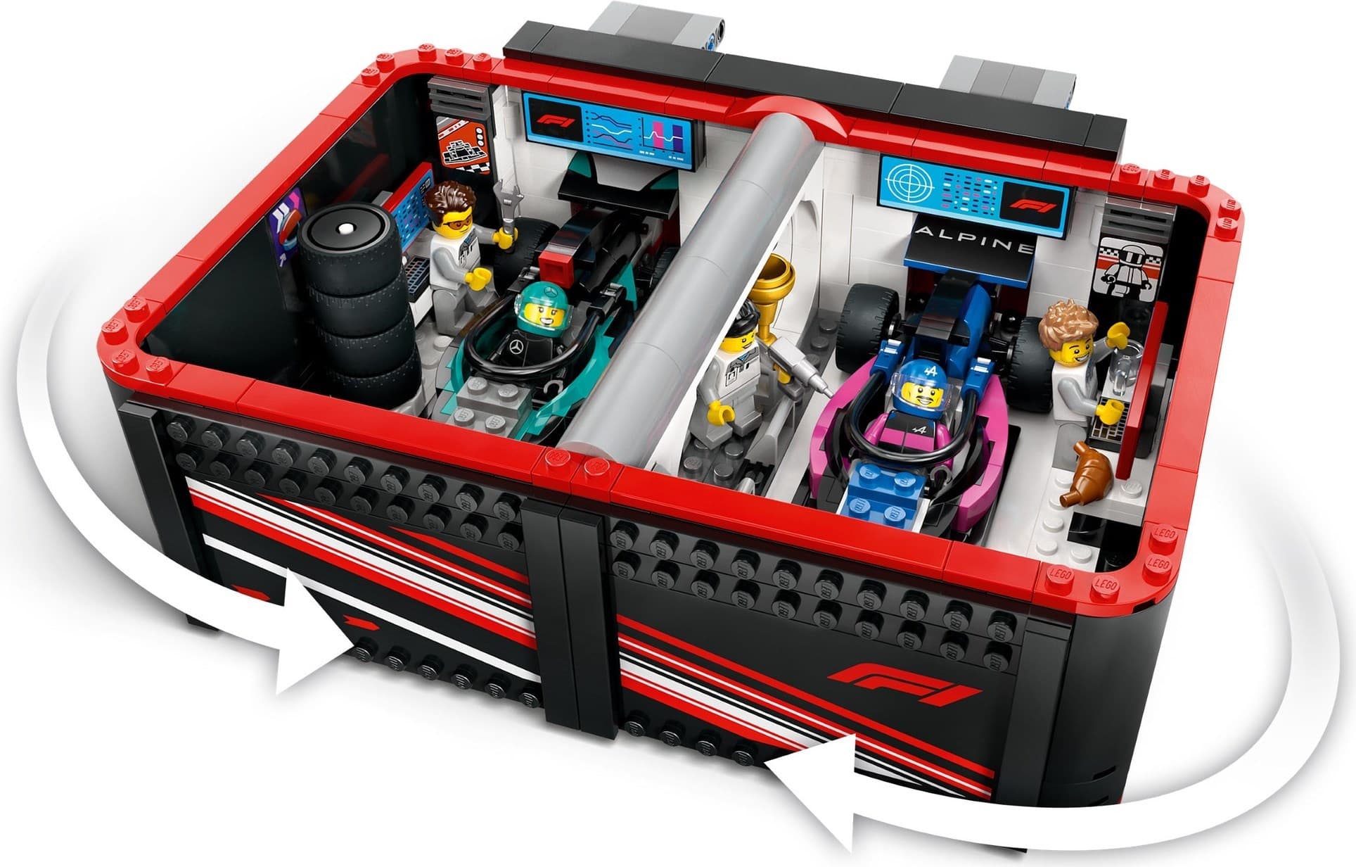 F1 Garage & Mercedes-AMG & Alpine Cars