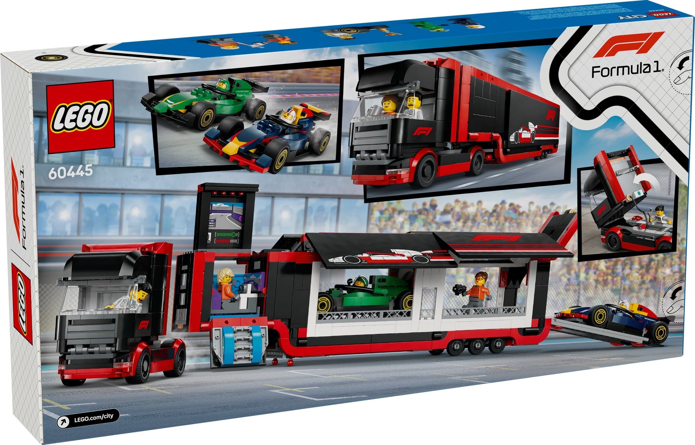 F1 Truck with RB20 & AMR24 F1 Cars