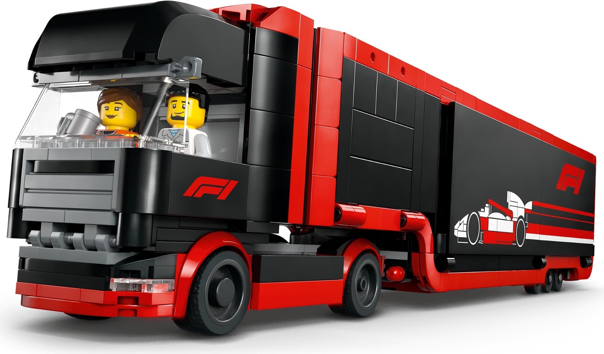 F1 Truck with RB20 & AMR24 F1 Cars