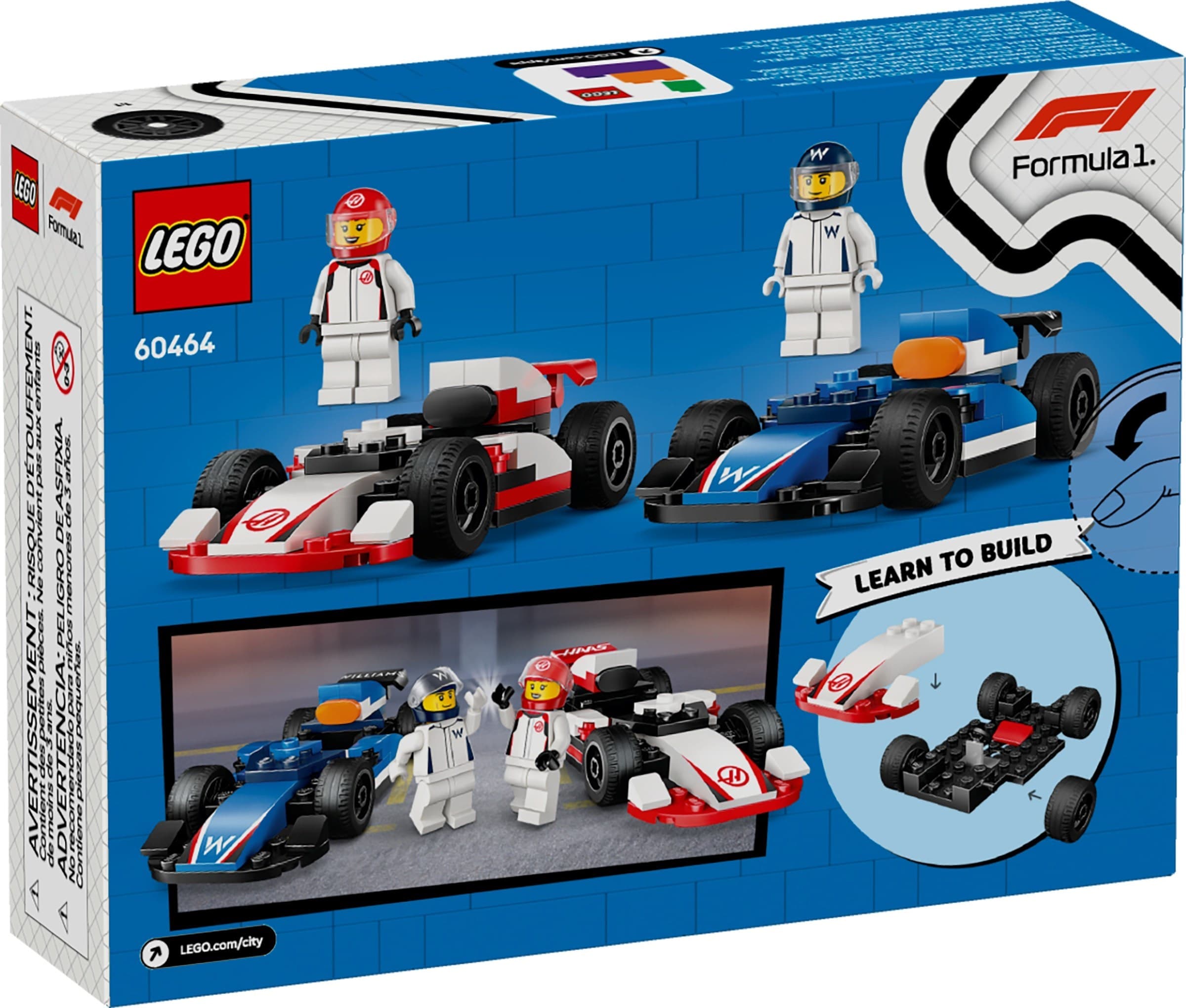 F1 Williams Racing & Haas F1 Race Cars
