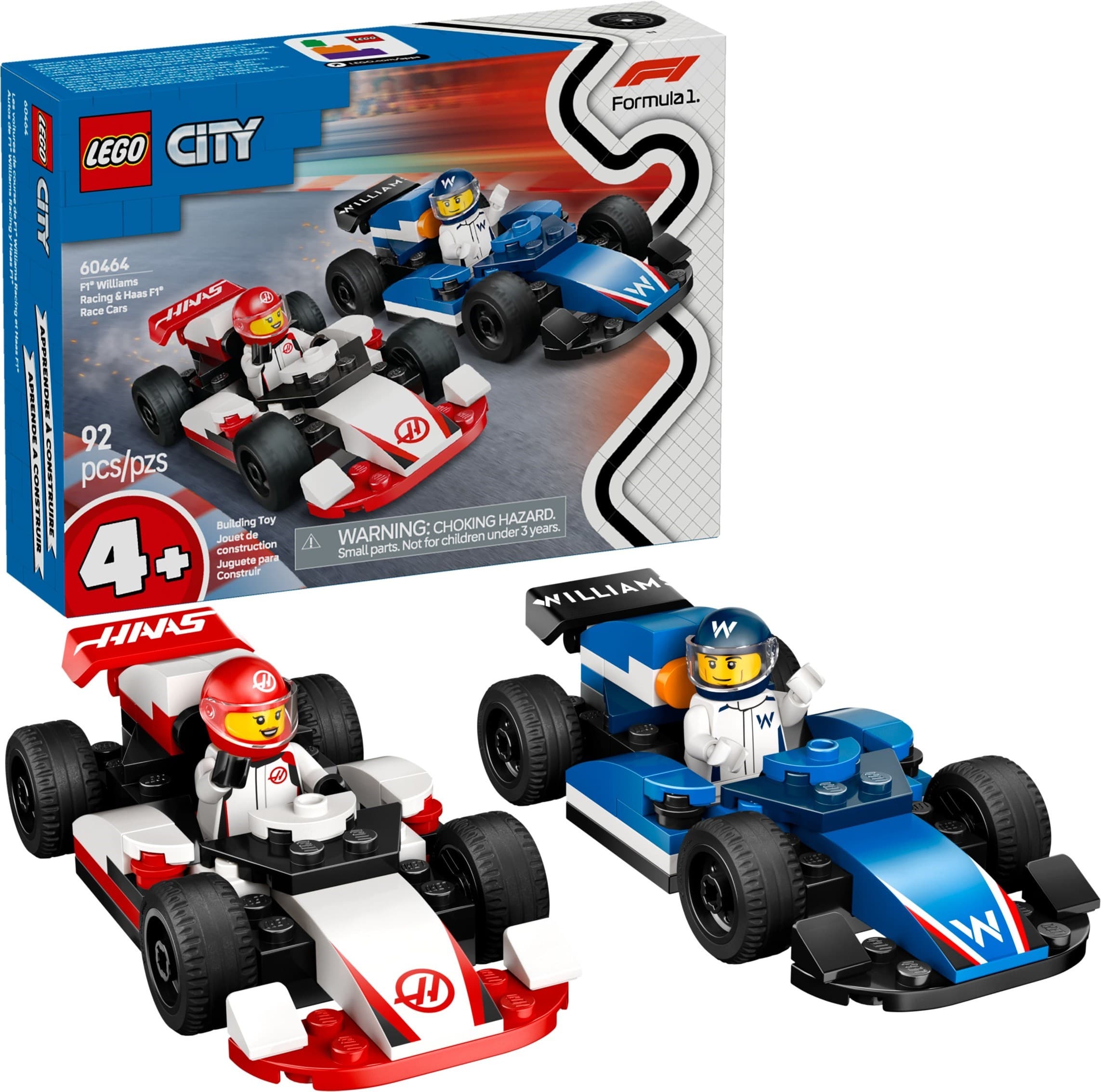 F1 Williams Racing & Haas F1 Race Cars