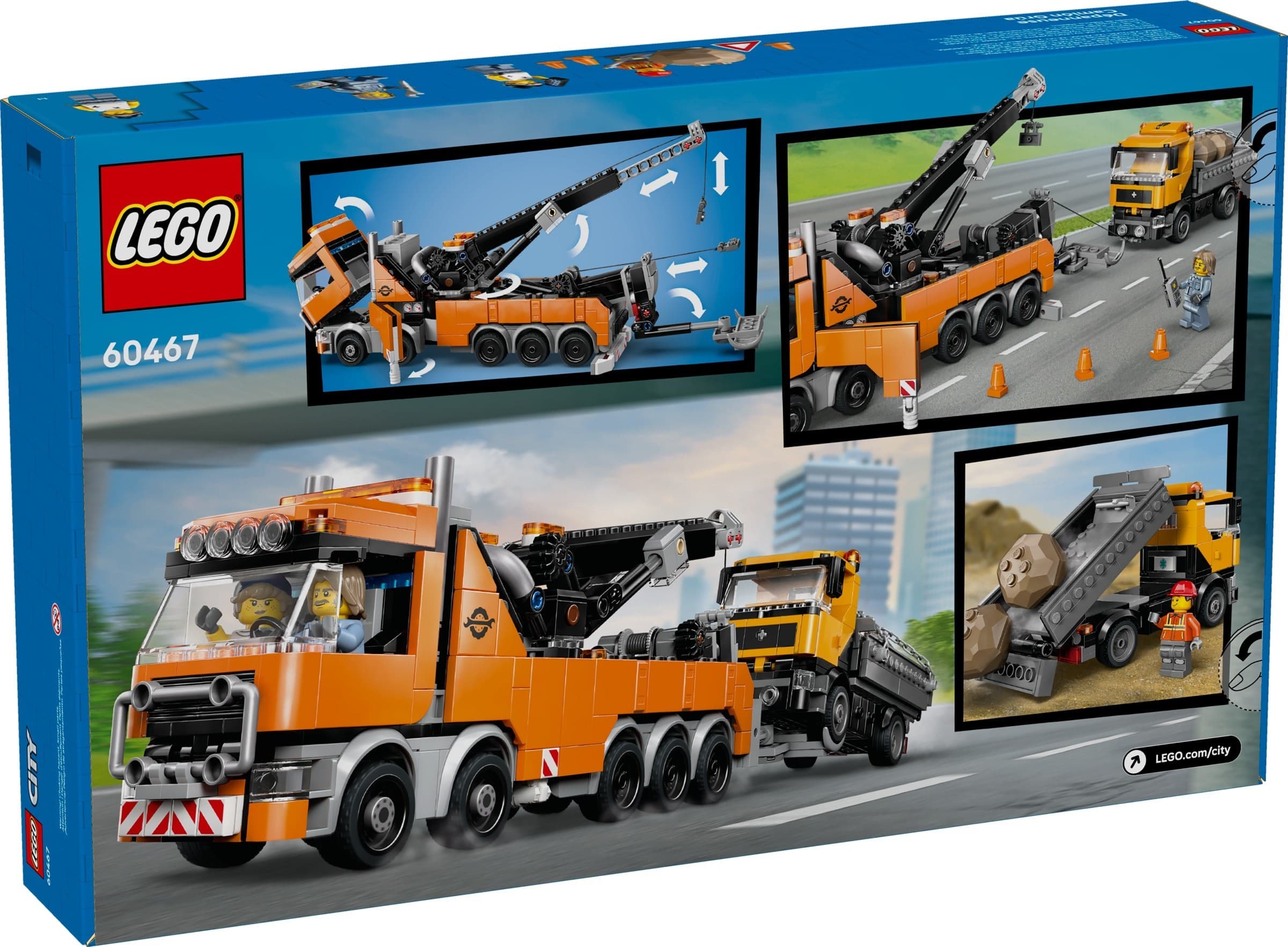 Heavy-Duty Recovery Tow Truck with Crane