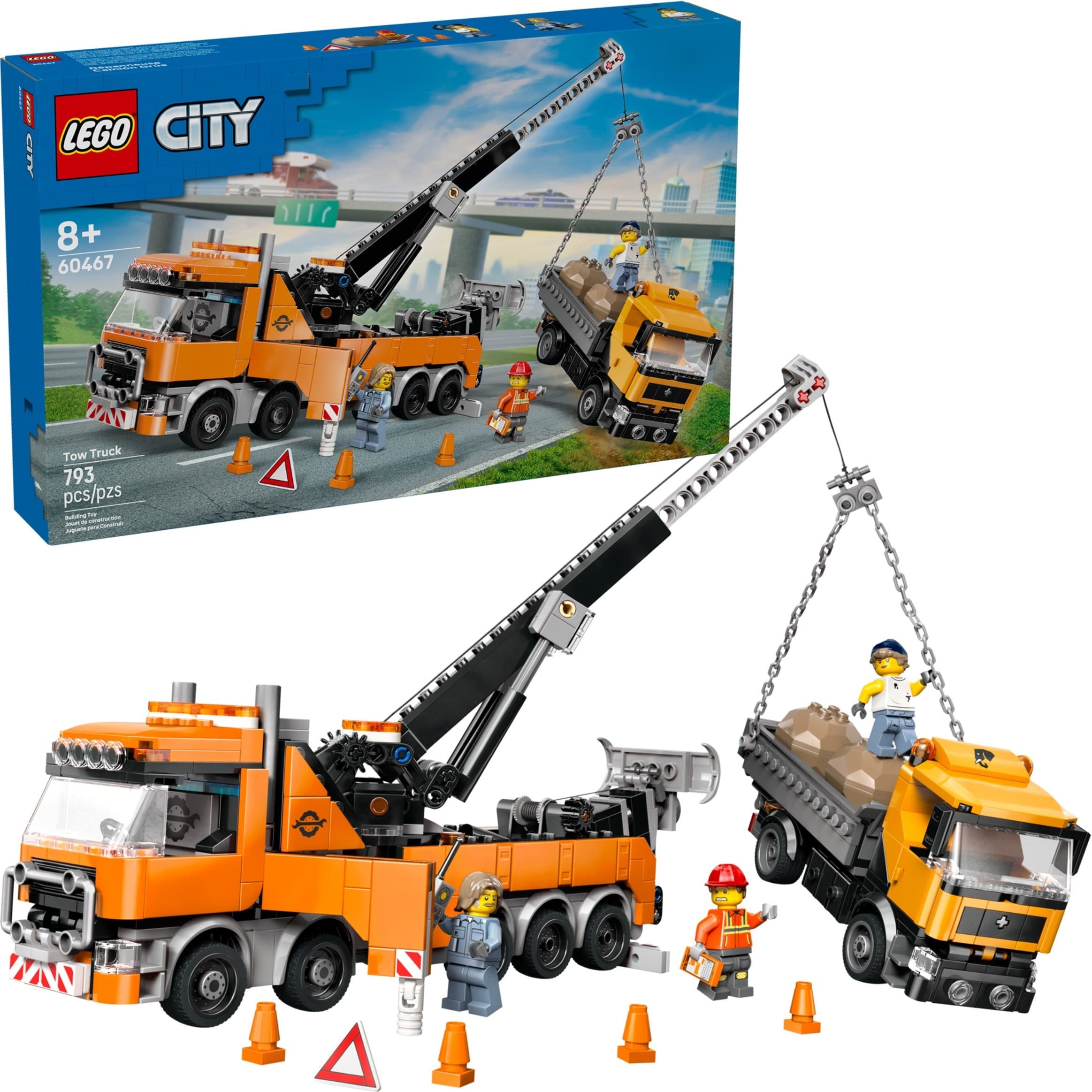 Heavy-Duty Recovery Tow Truck with Crane