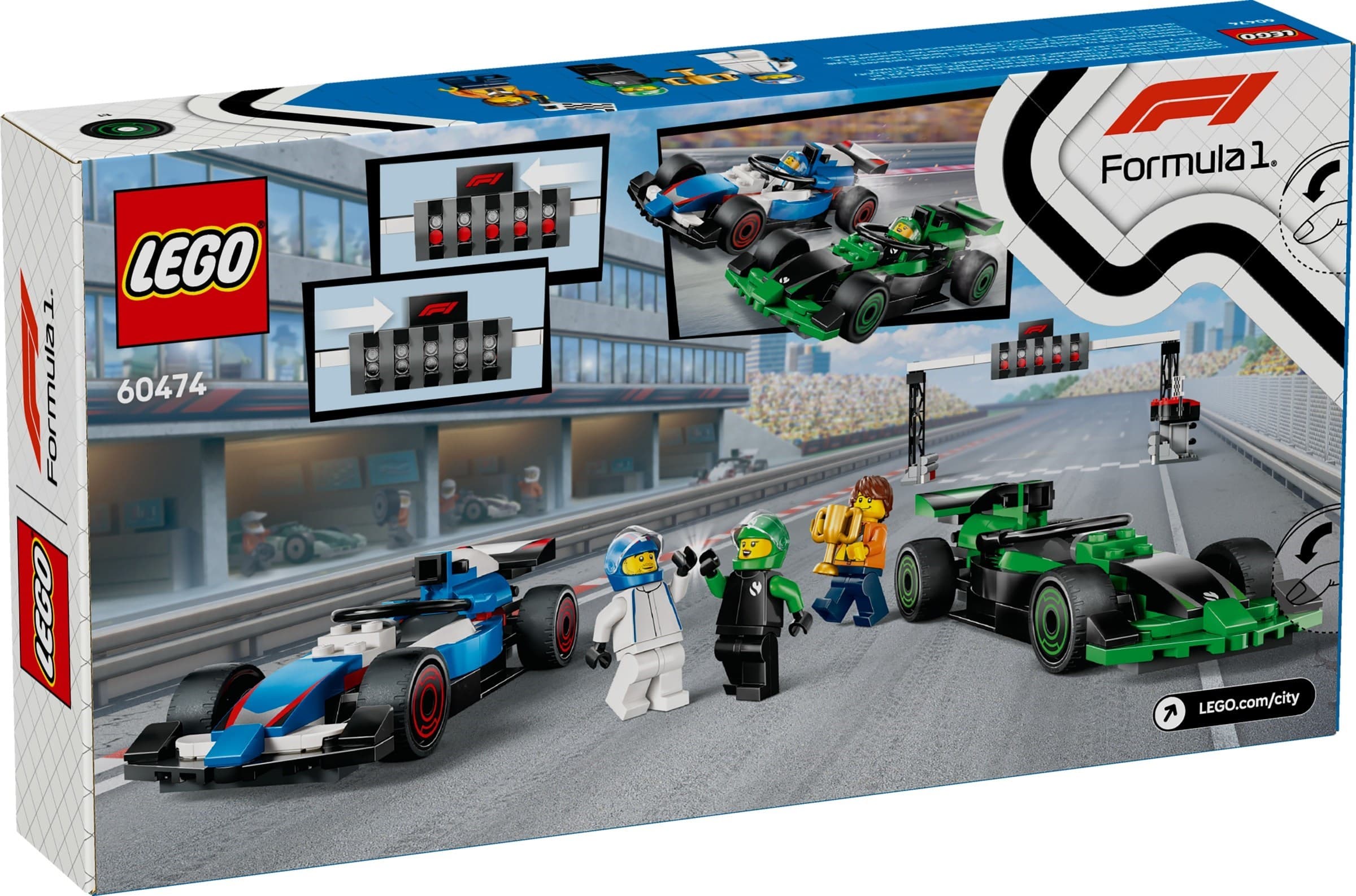 F1 Grid with VCARB & Sauber Race Cars