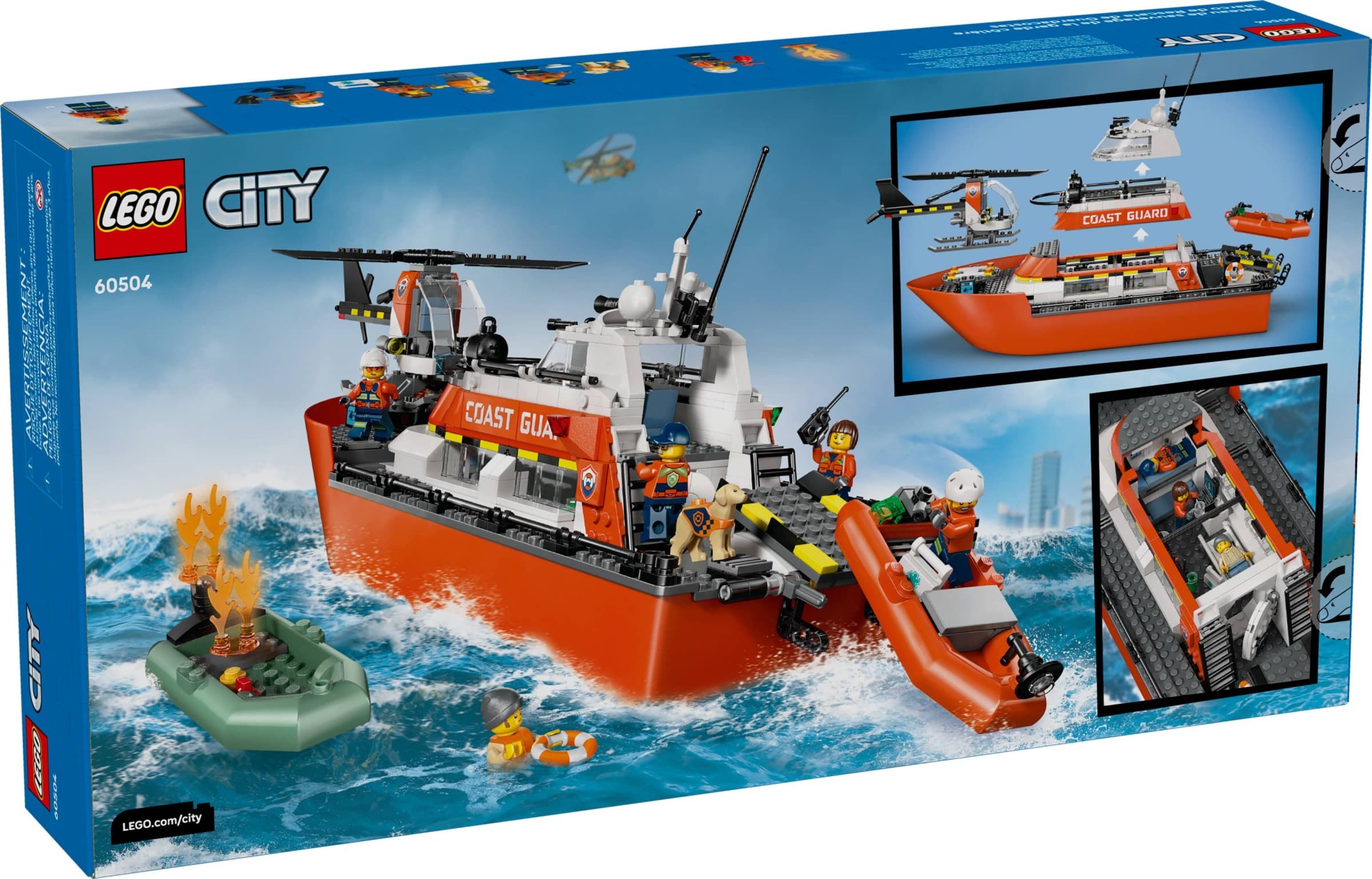 Coast Guard Rescue Boat & Helicopter