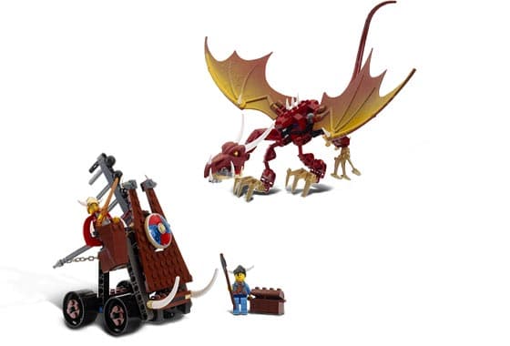 Viking Catapult versus the Nidhogg Dragon