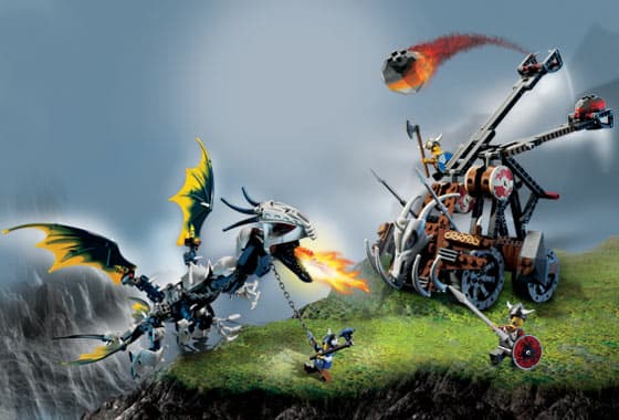 Viking Double Catapult versus the Armored Ofnir Dragon