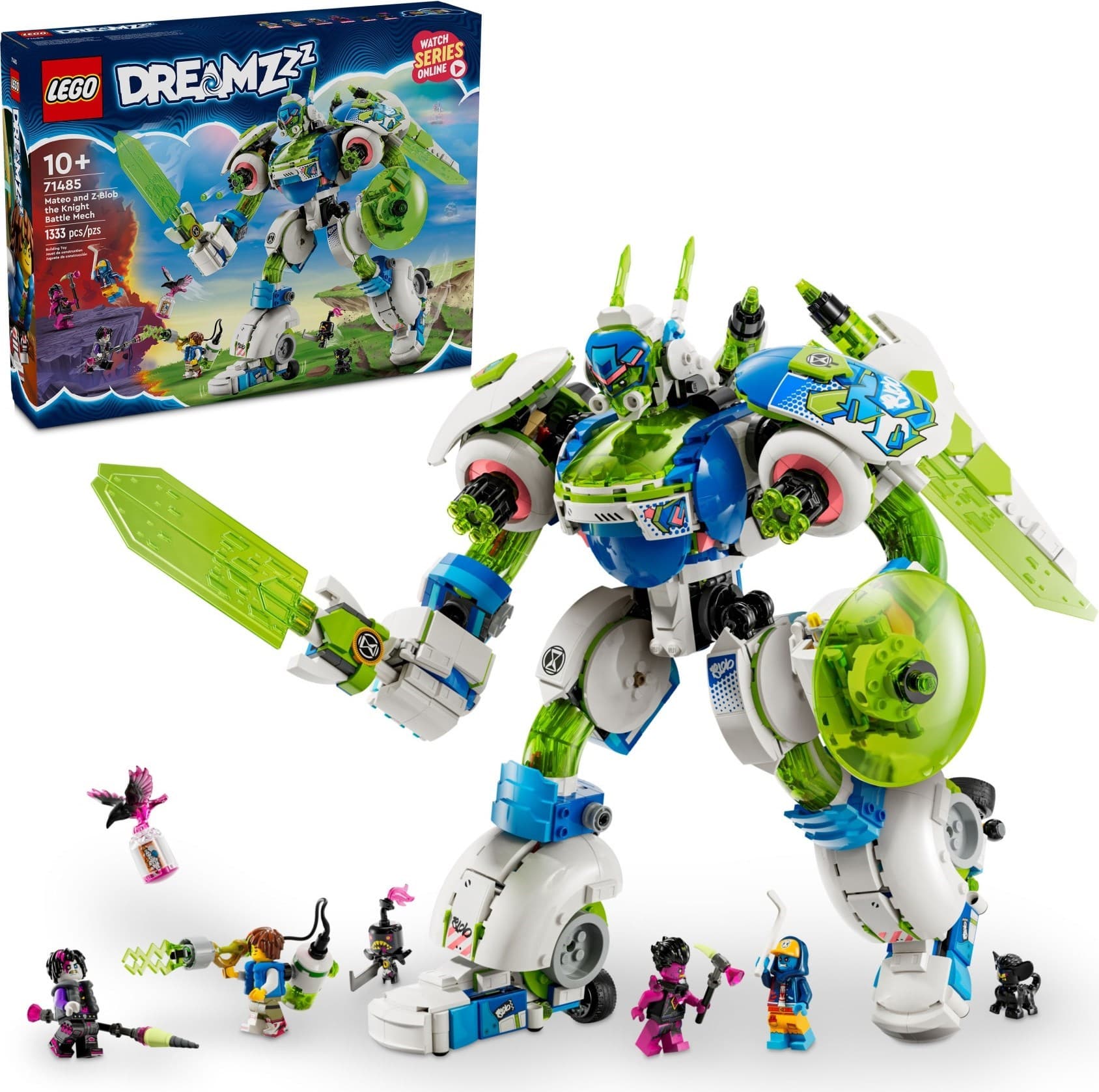 Mateo and Z-Blob the Knight Battle Mech